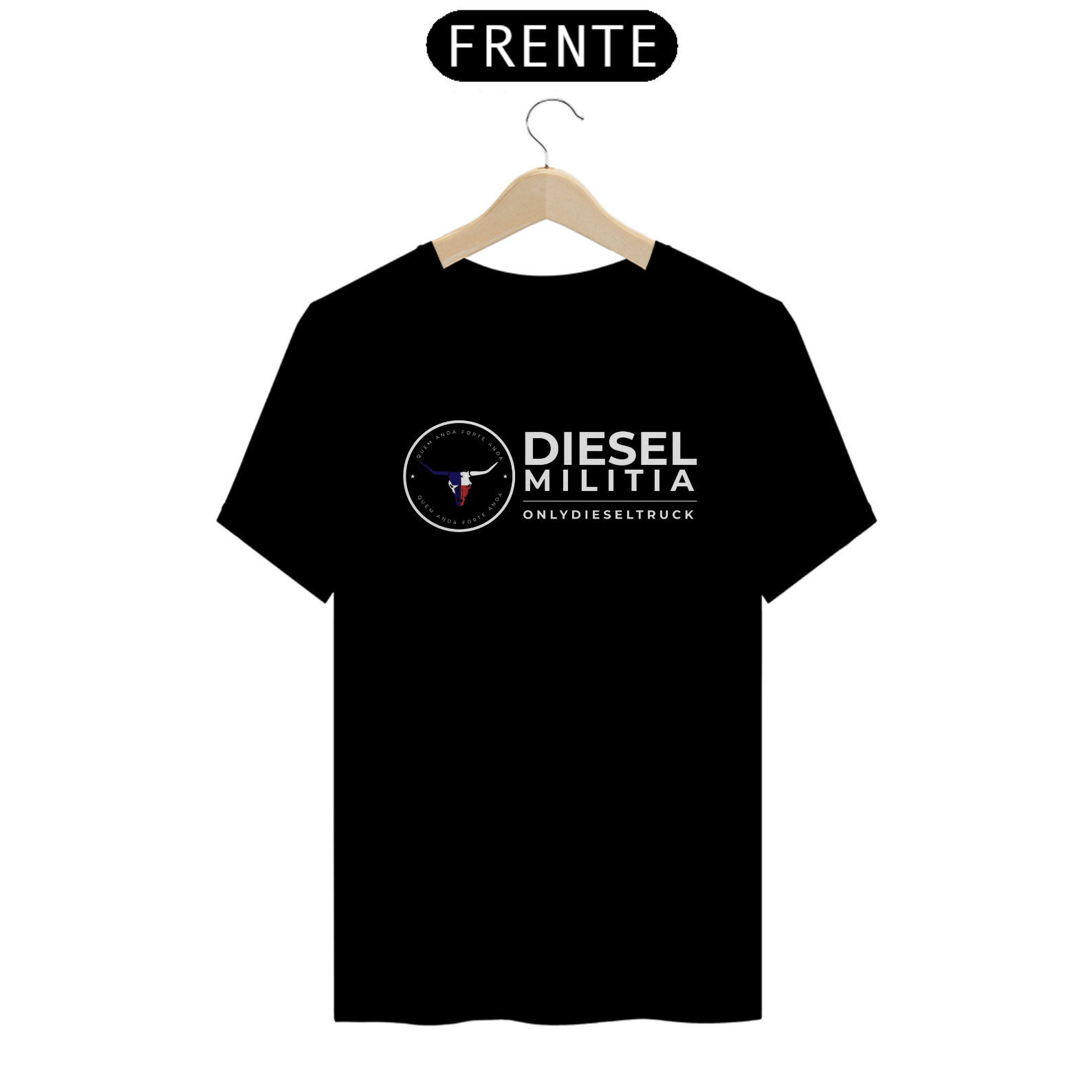 Nome do produto: camiseta - Diesel Militia Aber (logo branco)