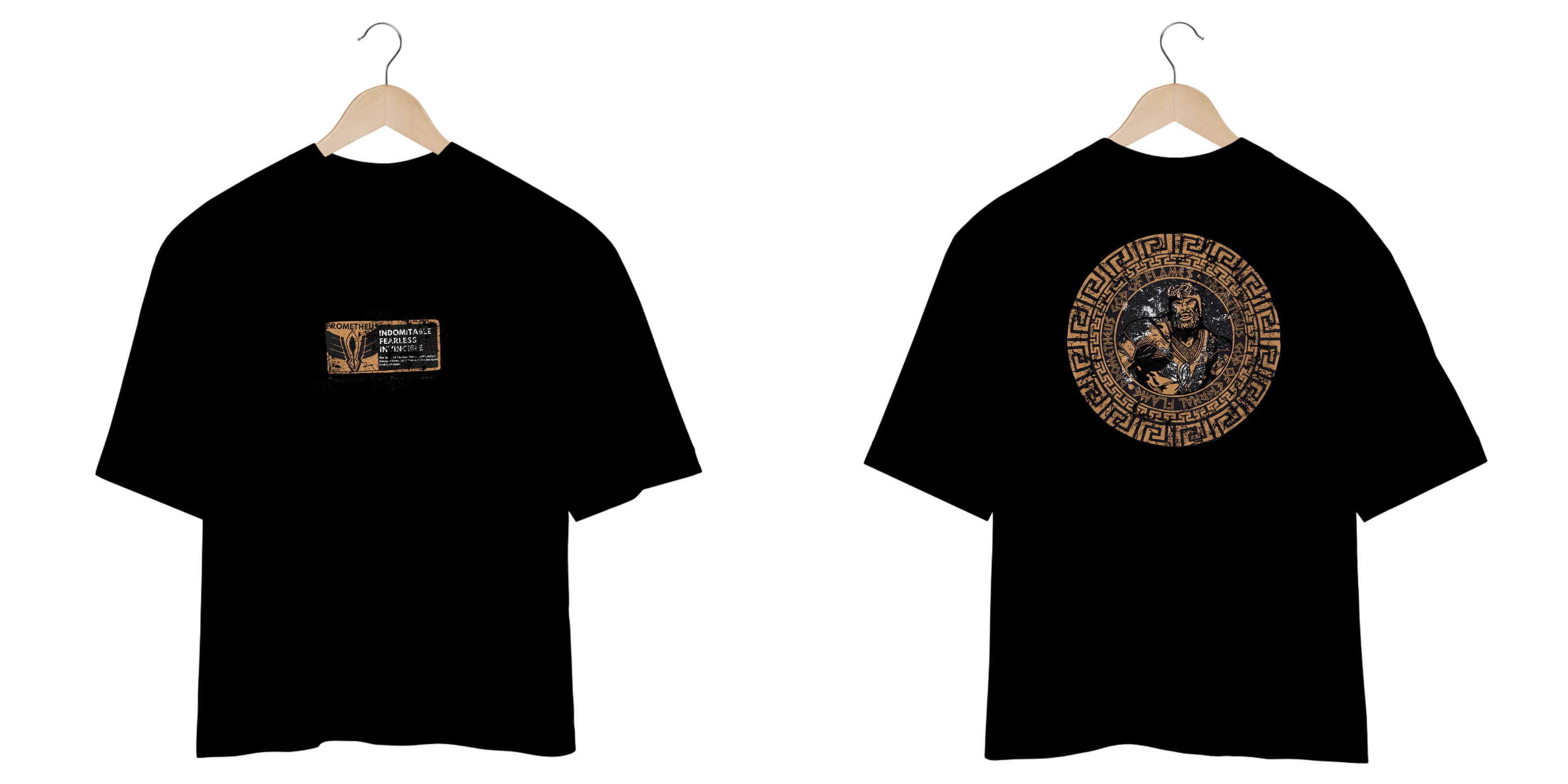 Nome do produto: T-shirt Oversizer Prometheus Black Punk 