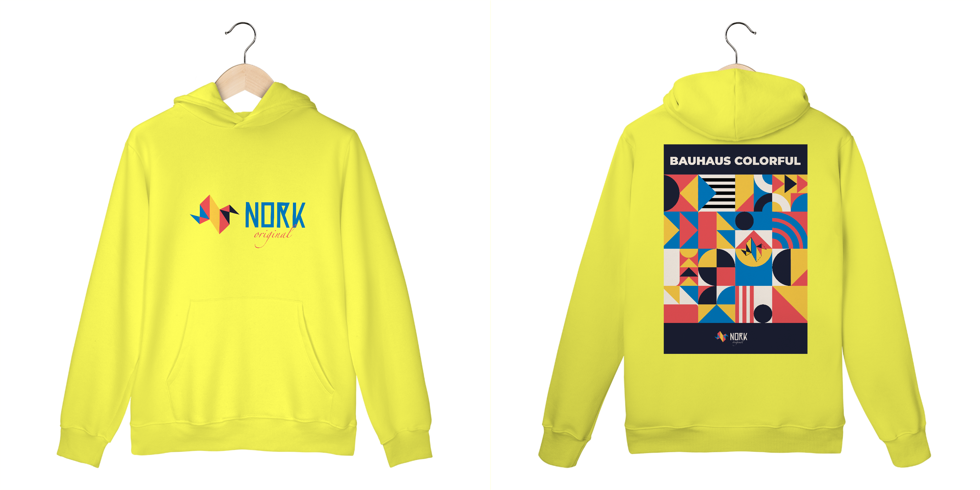 Nome do produto: Casaco moletom Canguru Nork Original Bauhaus Colorful