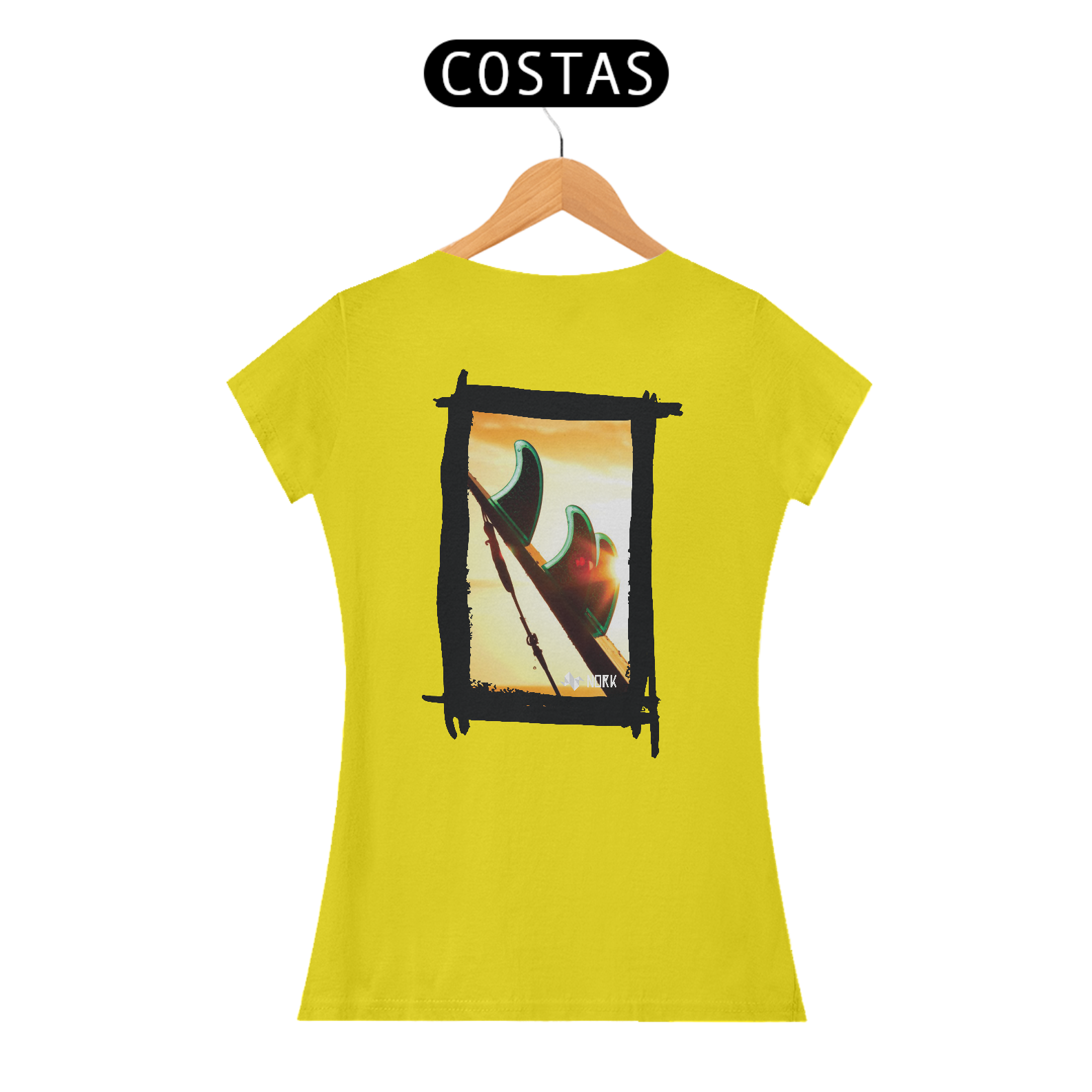 Nome do produto: Camisa Nork Surf Sunset Fins Baby Look Quality