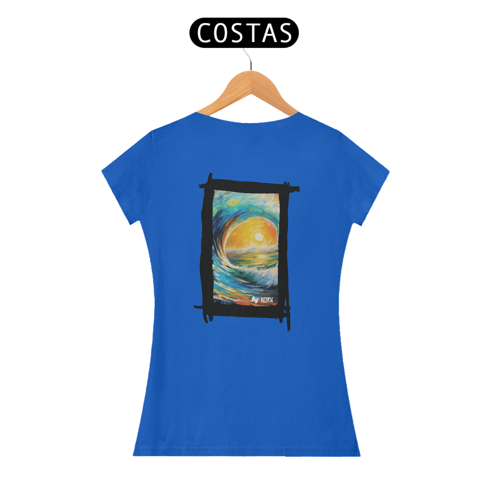Nome do produto: Camisa Nork Surf Onda Solar Baby Look Quality