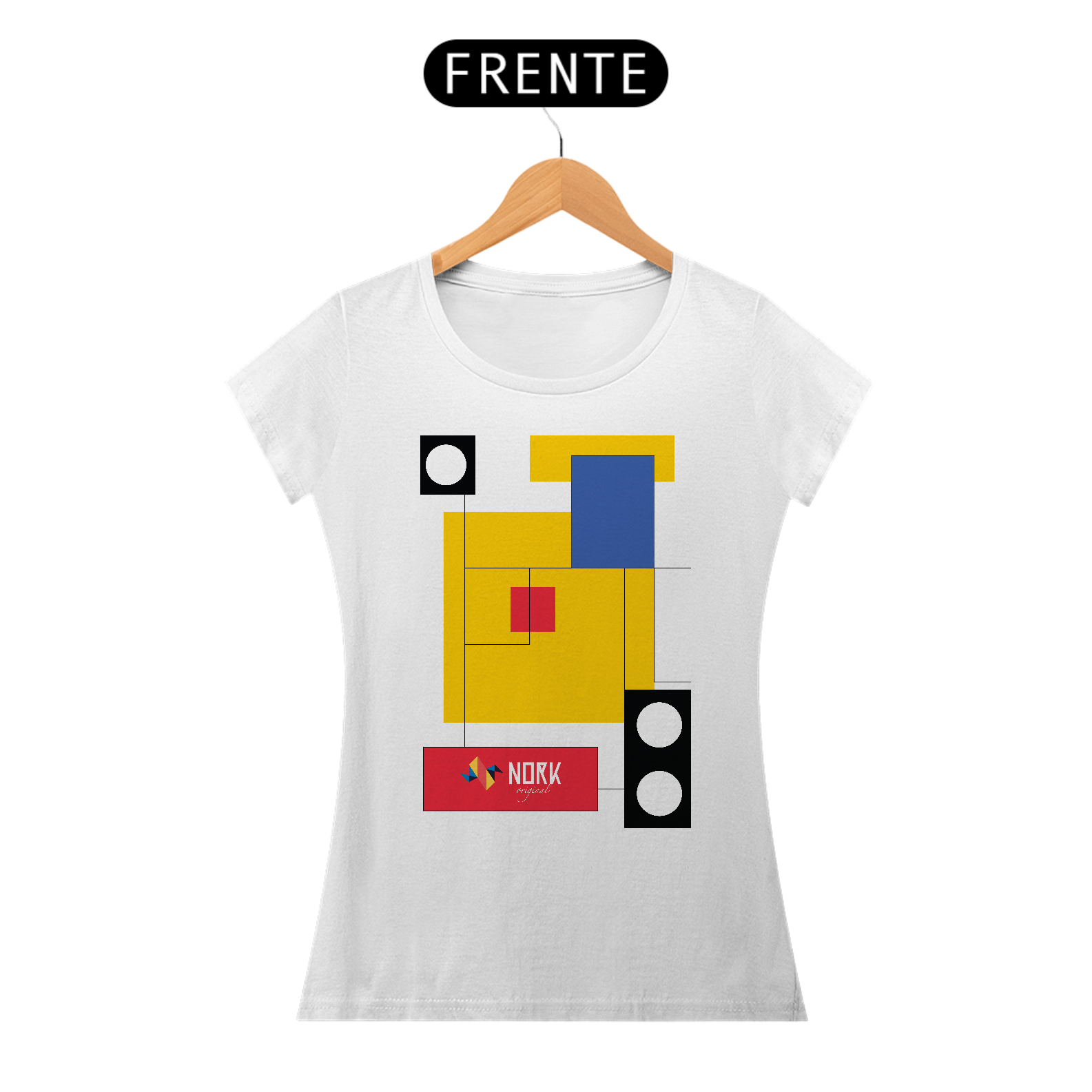 Nome do produto: Camisa Nork Original Bauhaus Geometric Colorful Pima