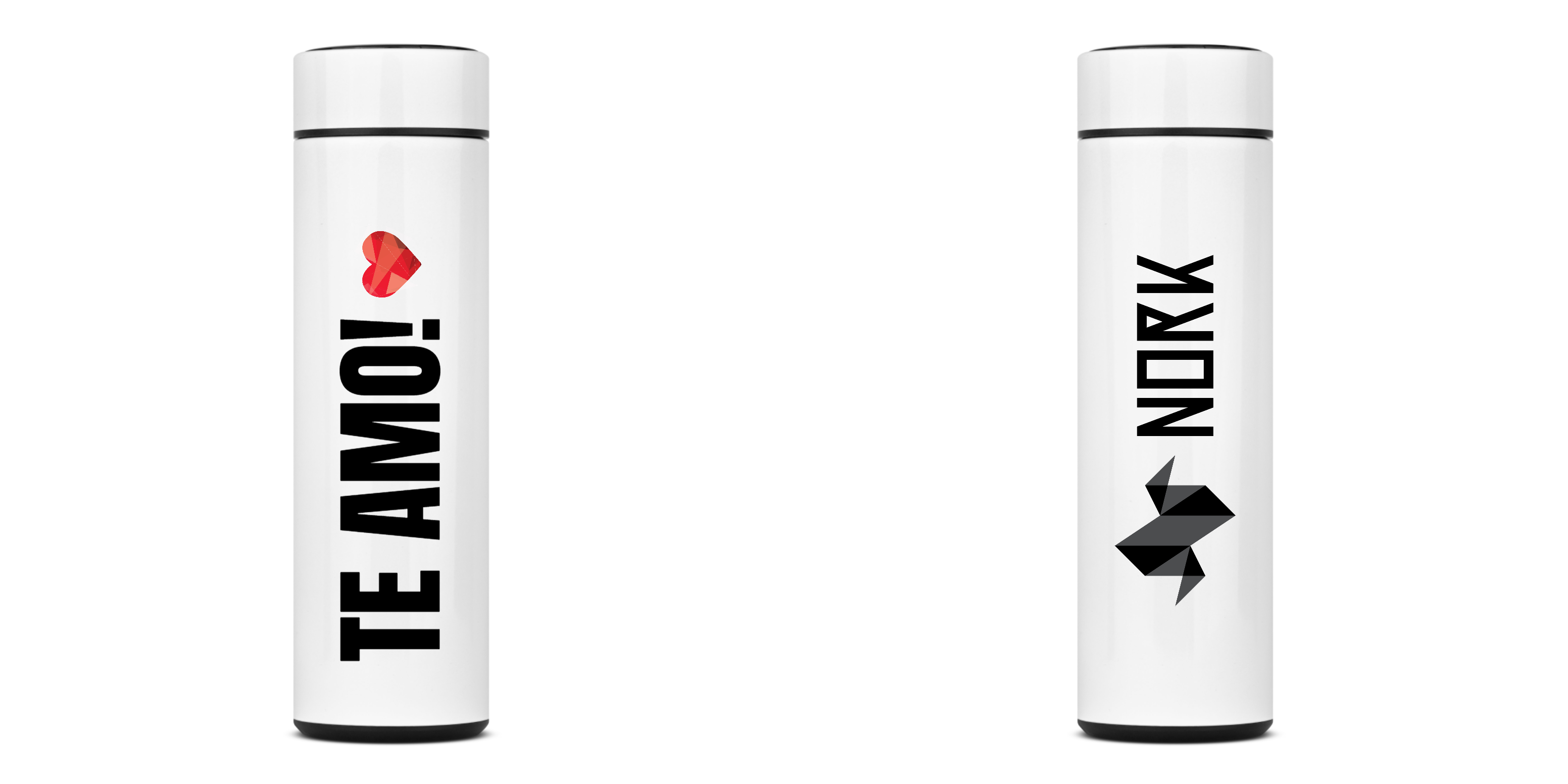 Nome do produto: Garrafa Térmica Nork Te amo - 400ml