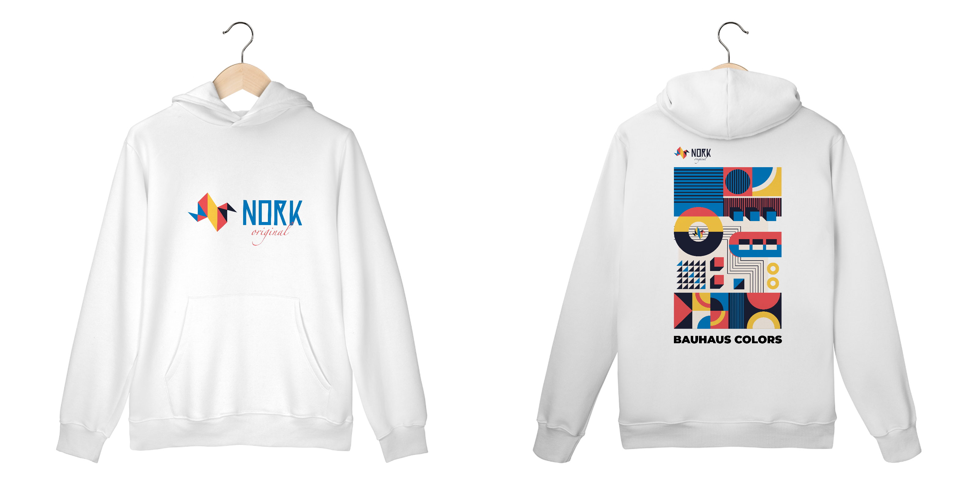 Nome do produto: Casaco Moletom Canguru Nork Original Bauhaus Colors