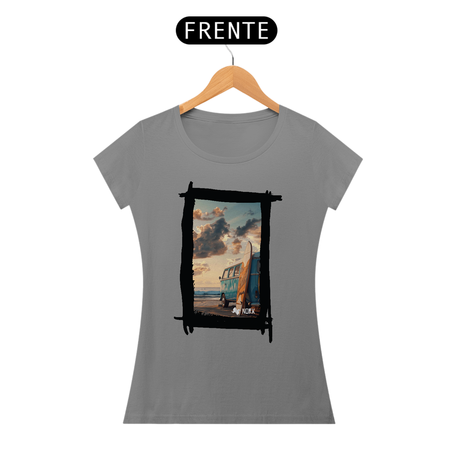 Nome do produto: Camisa Nork Surf Coastal Dreams Baby Look Quality