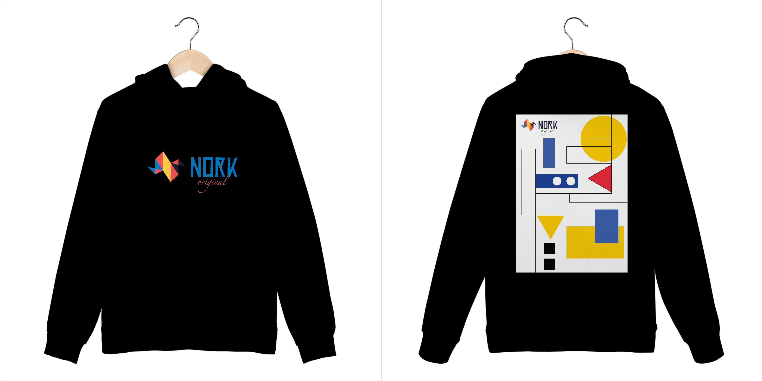 Nome do produto: Casaco Moletom Canguru Nork Original Bauhaus Geometric