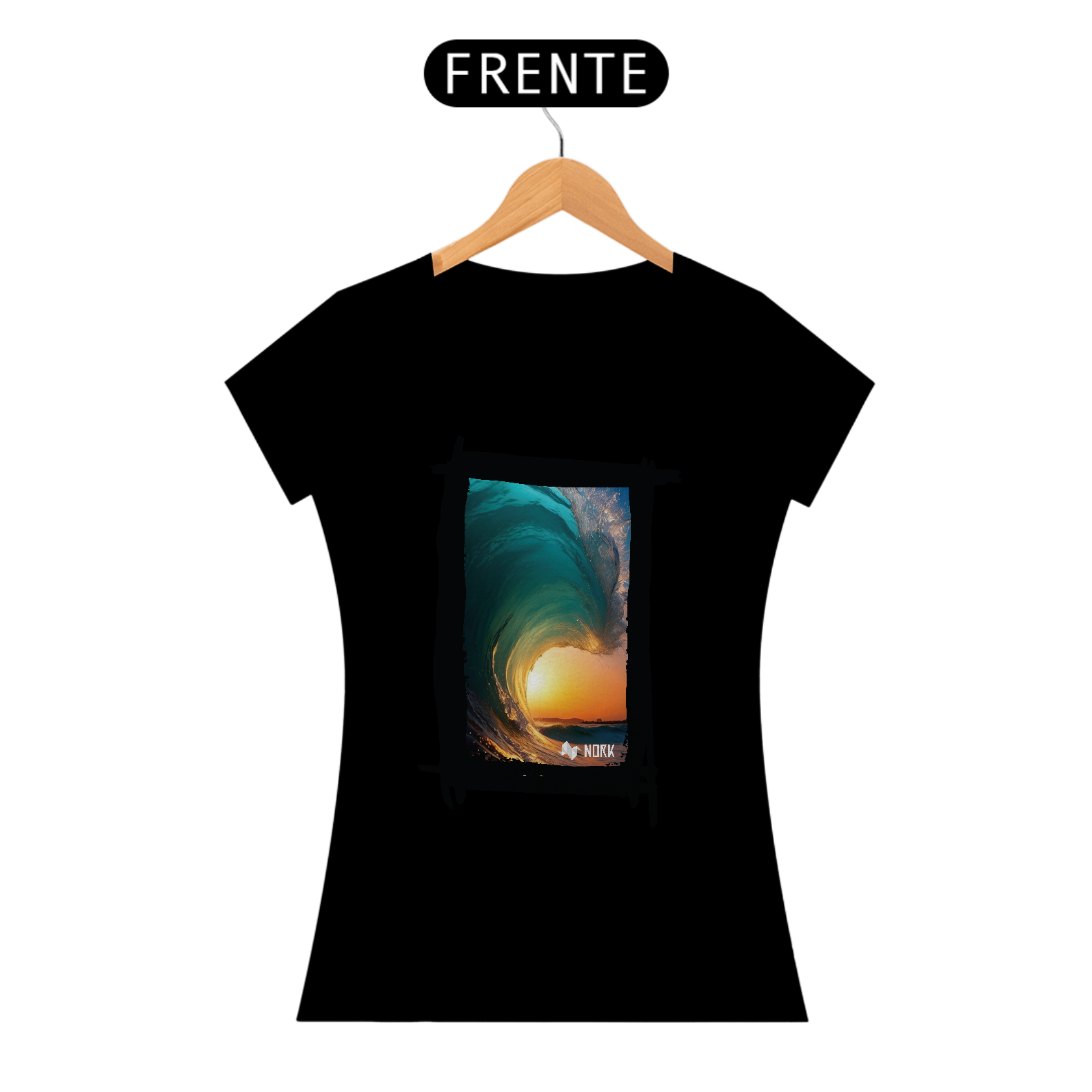 Nome do produto: Camisa Nork Surf Sunset Barrel Baby Look Quality