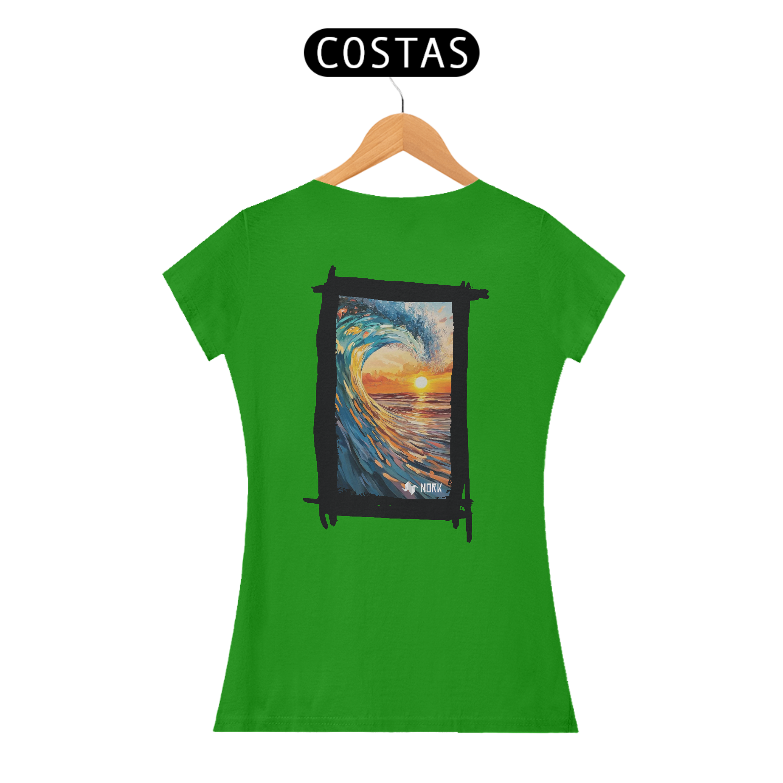 Nome do produto: Camisa Nork Surf Eternal Wave Quality Baby Look Quality