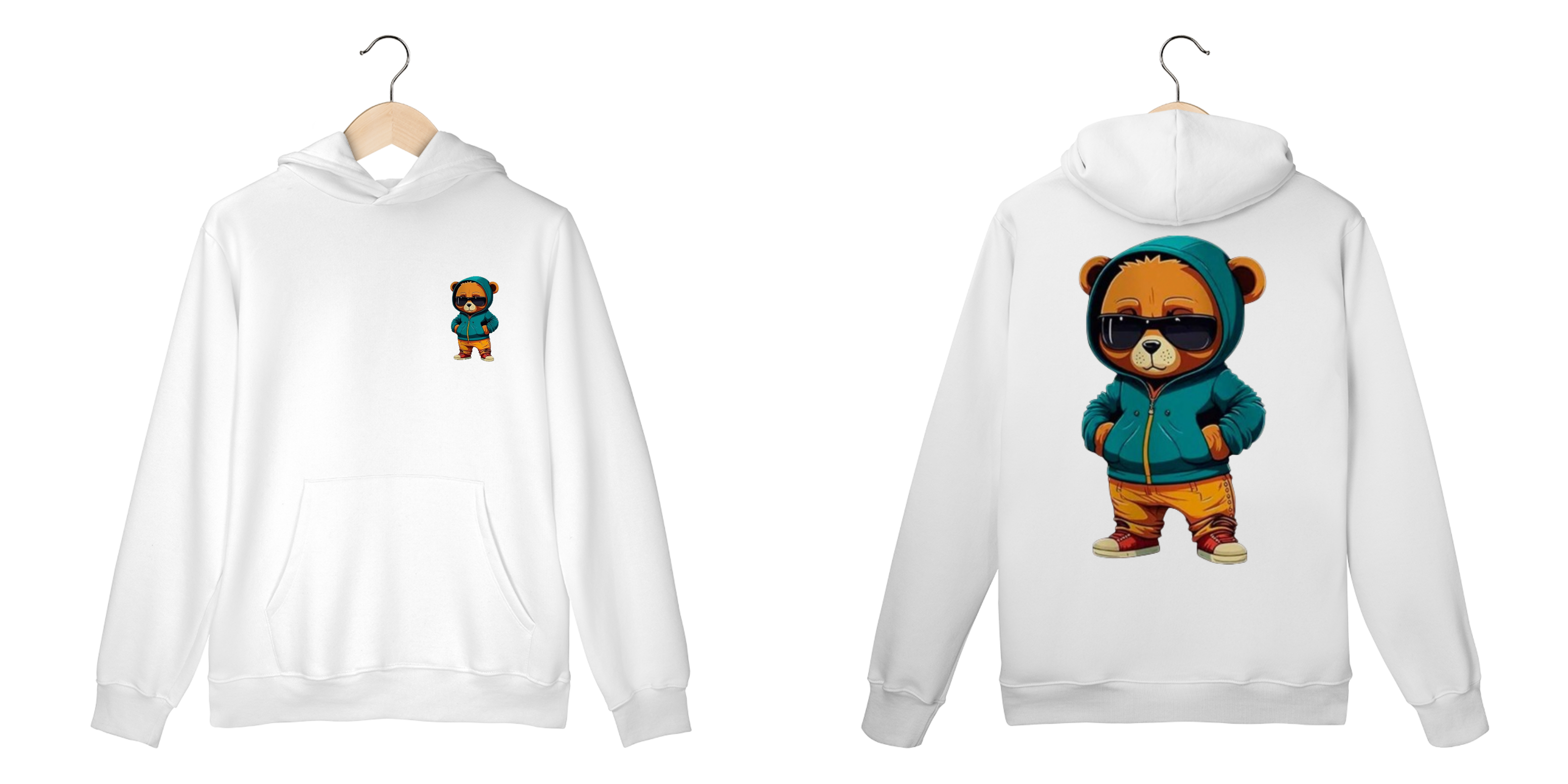 Nome do produto: Moleton Canguru Ursinho