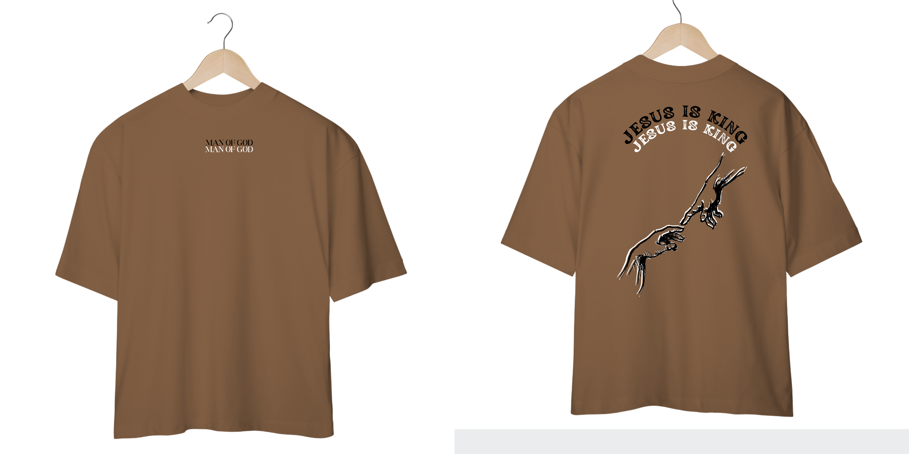 Nome do produto: Camisa oversized Cristã Man of God