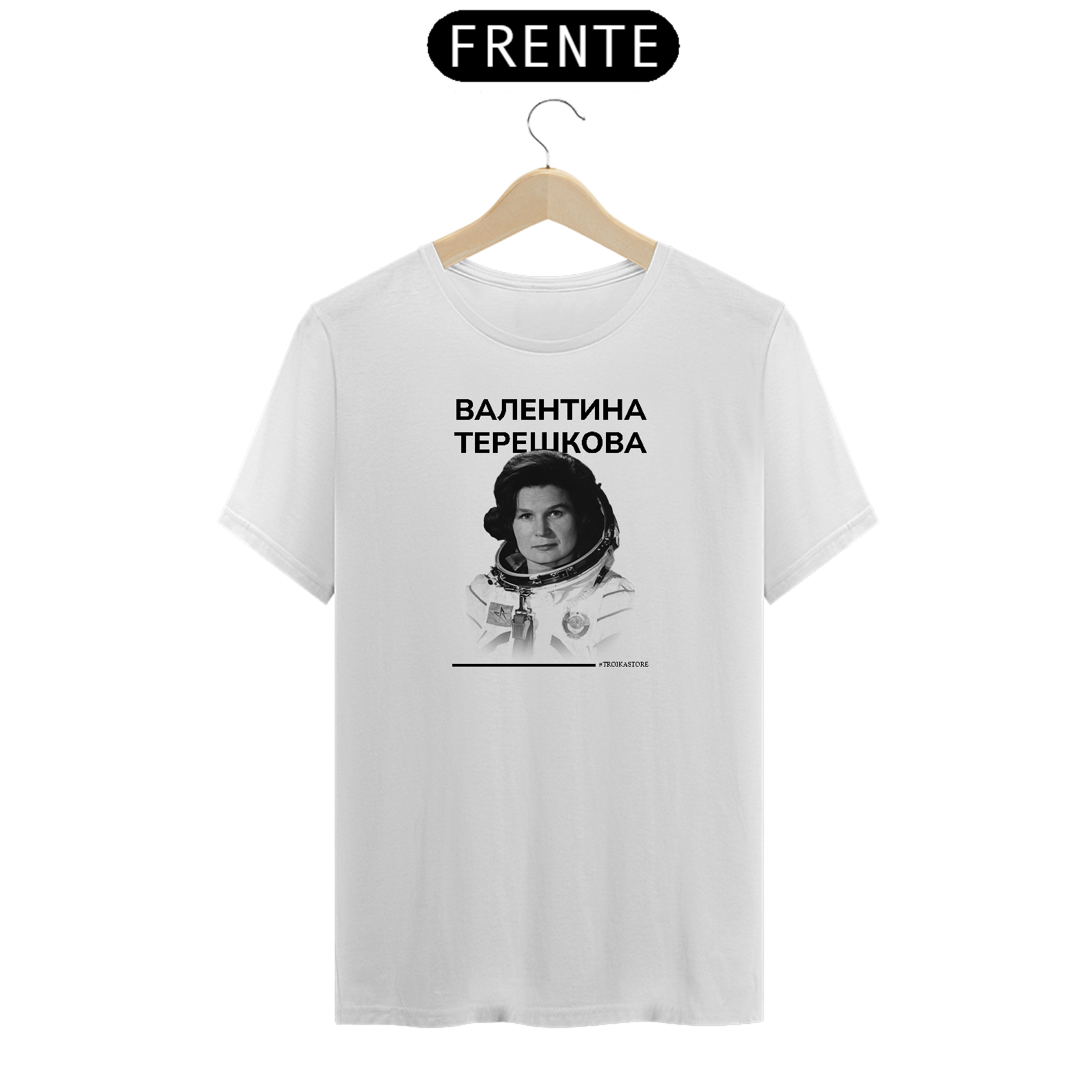 Nome do produto: Camiseta Valentina Tereshkova - Black