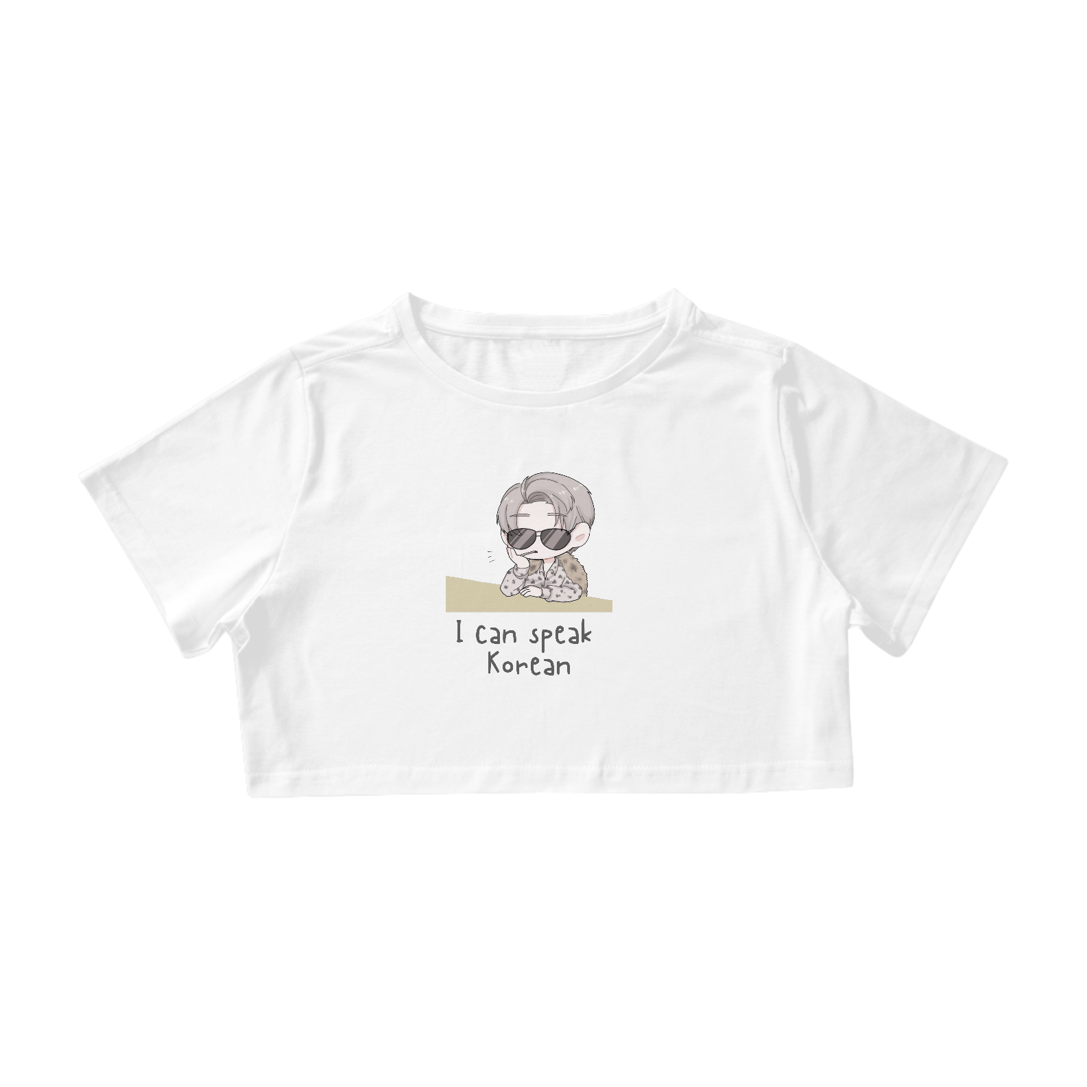 Nome do produto: I can speak korean - Cropped