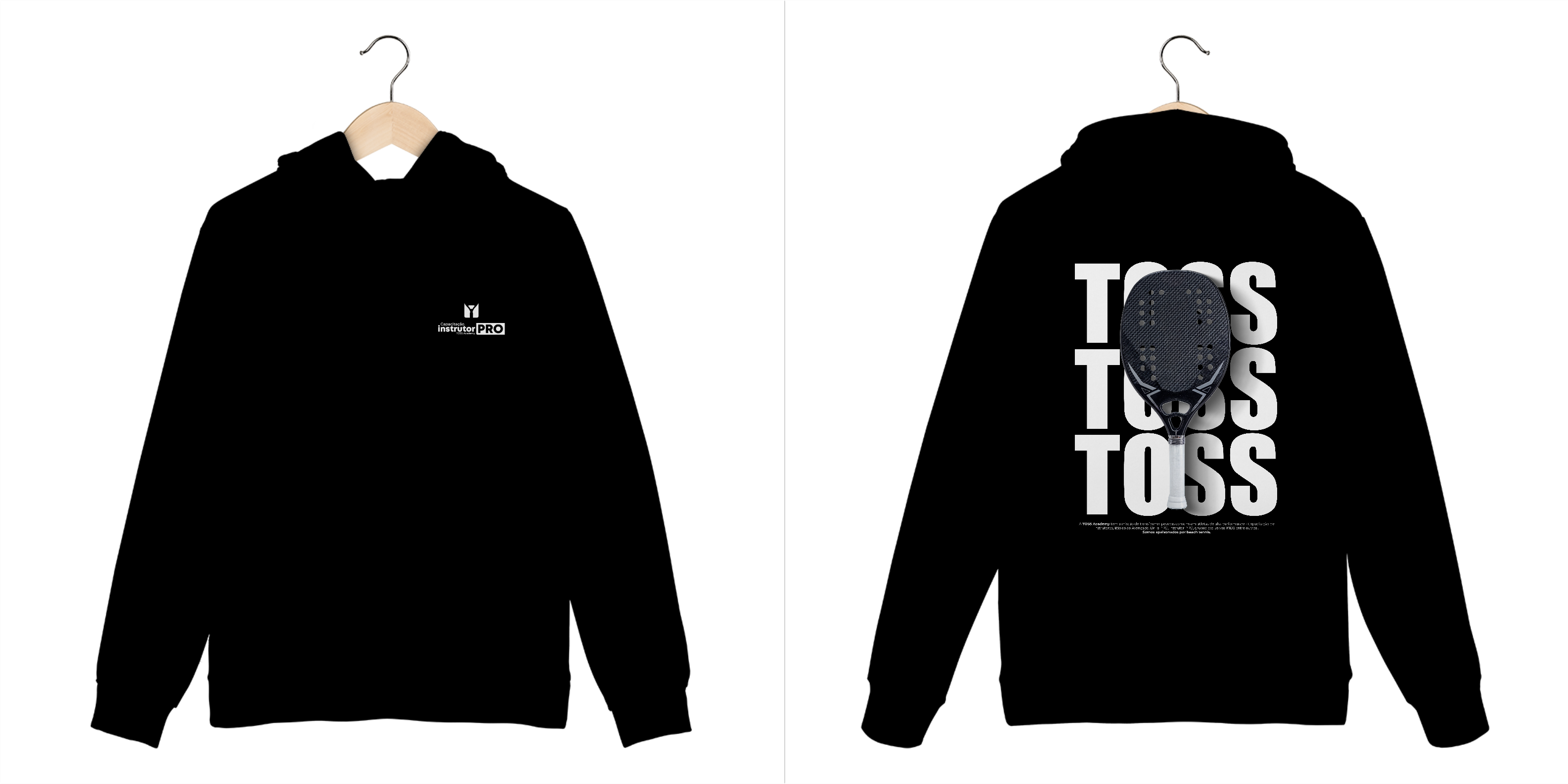Moletom Capuz Unisex INSTRUTOR PRO - Raquete TOSS