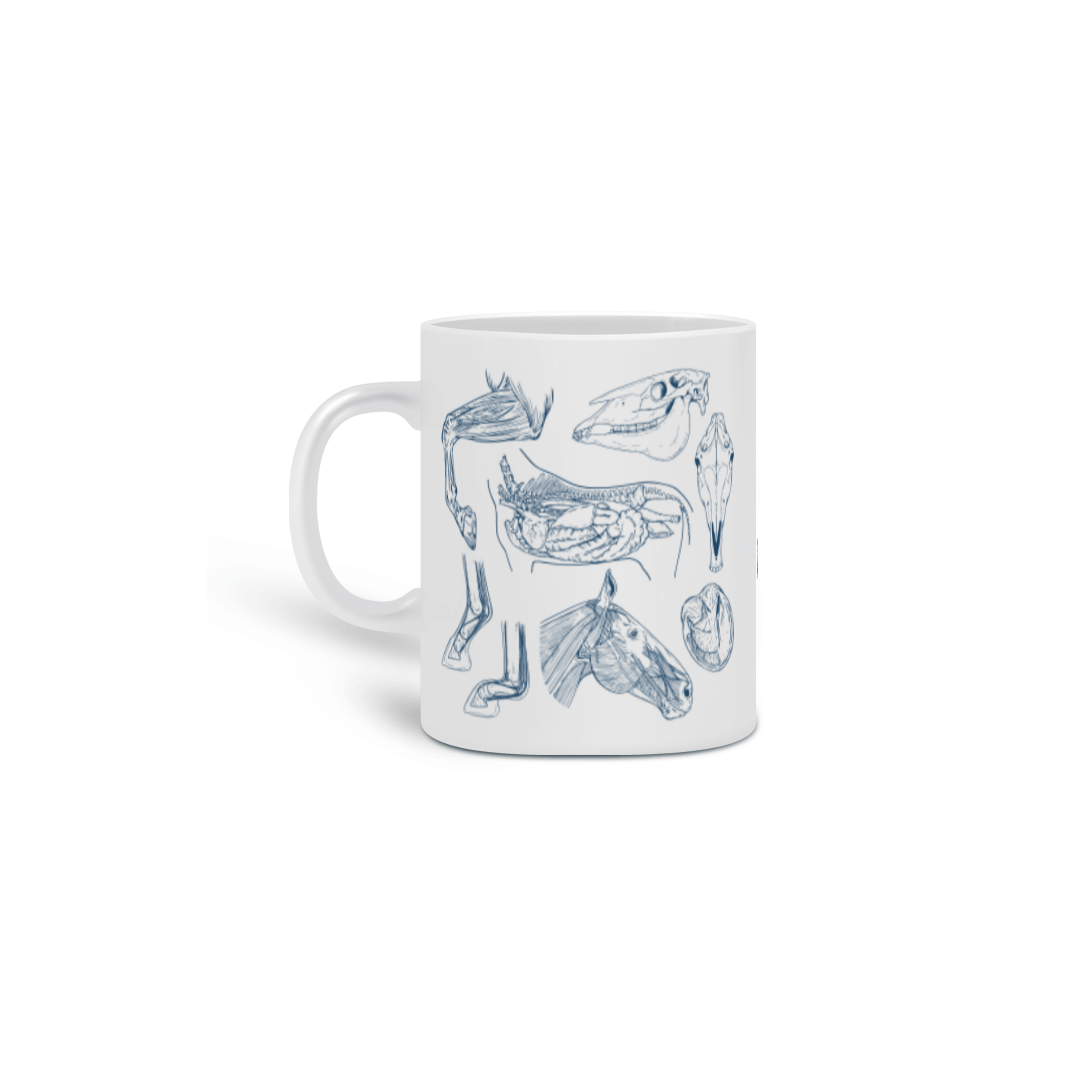 Nome do produto: Caneca Anatomy of the Horse