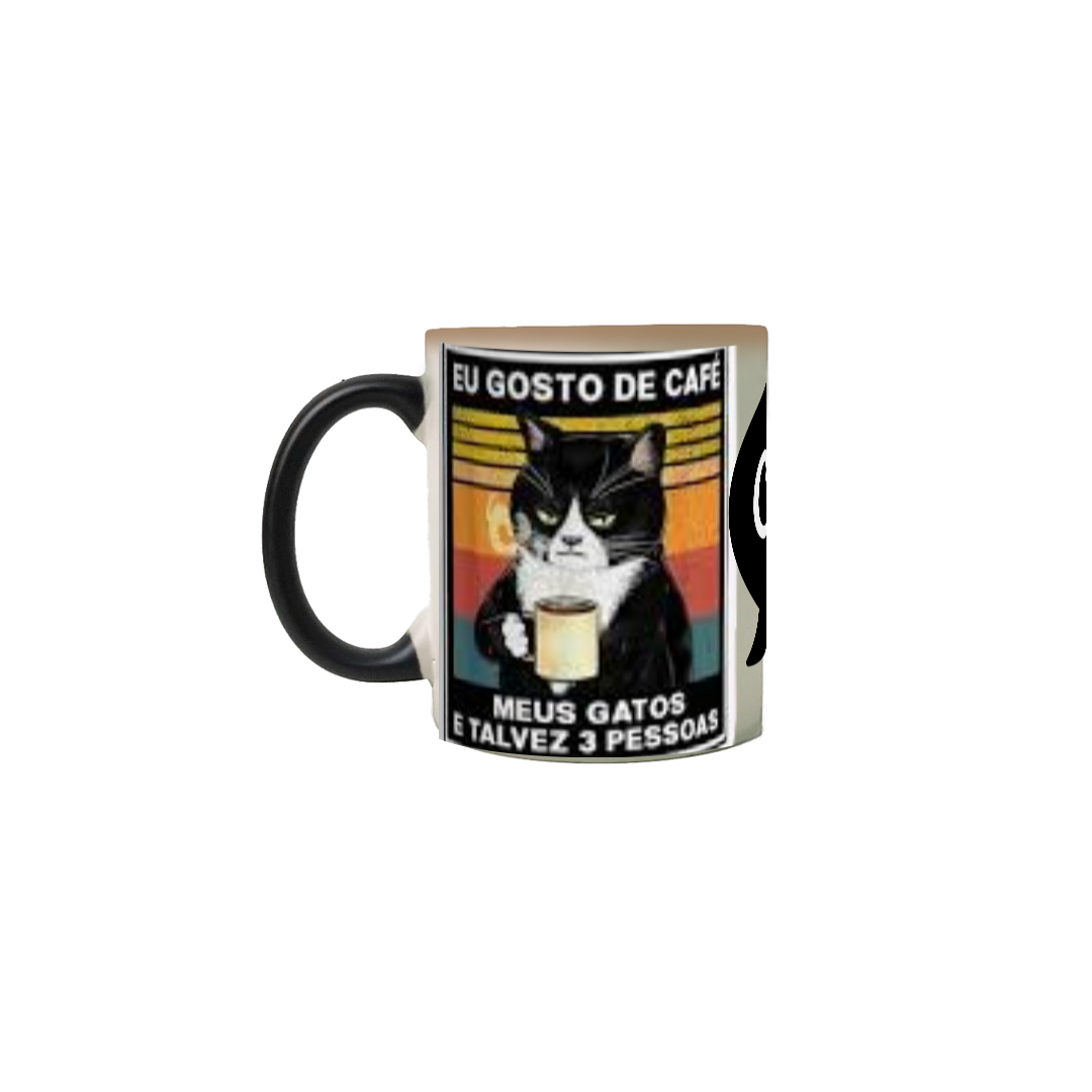 Nome do produto: Gato Tomando Café