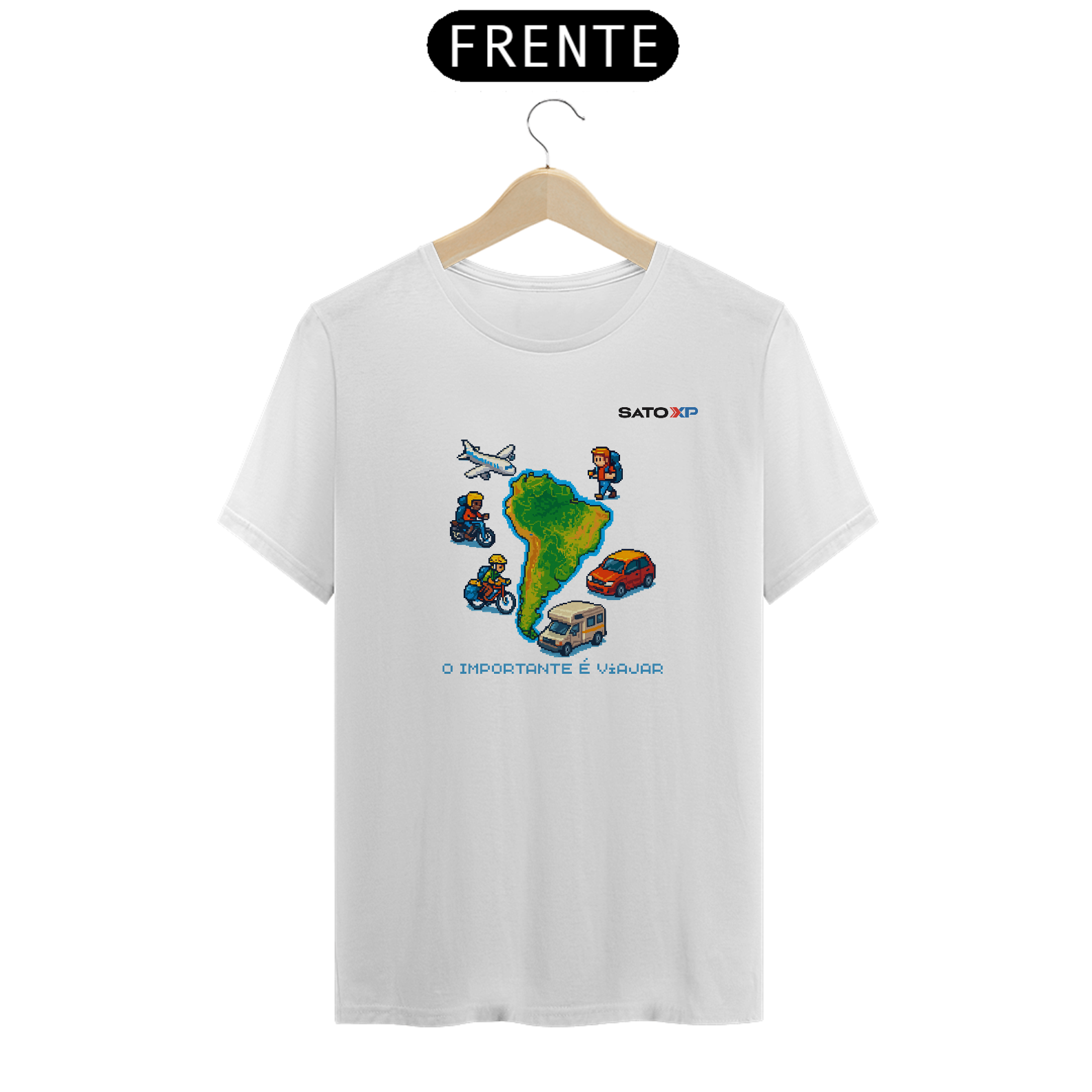 Nome do produto: Camiseta O Importante é Viajar 