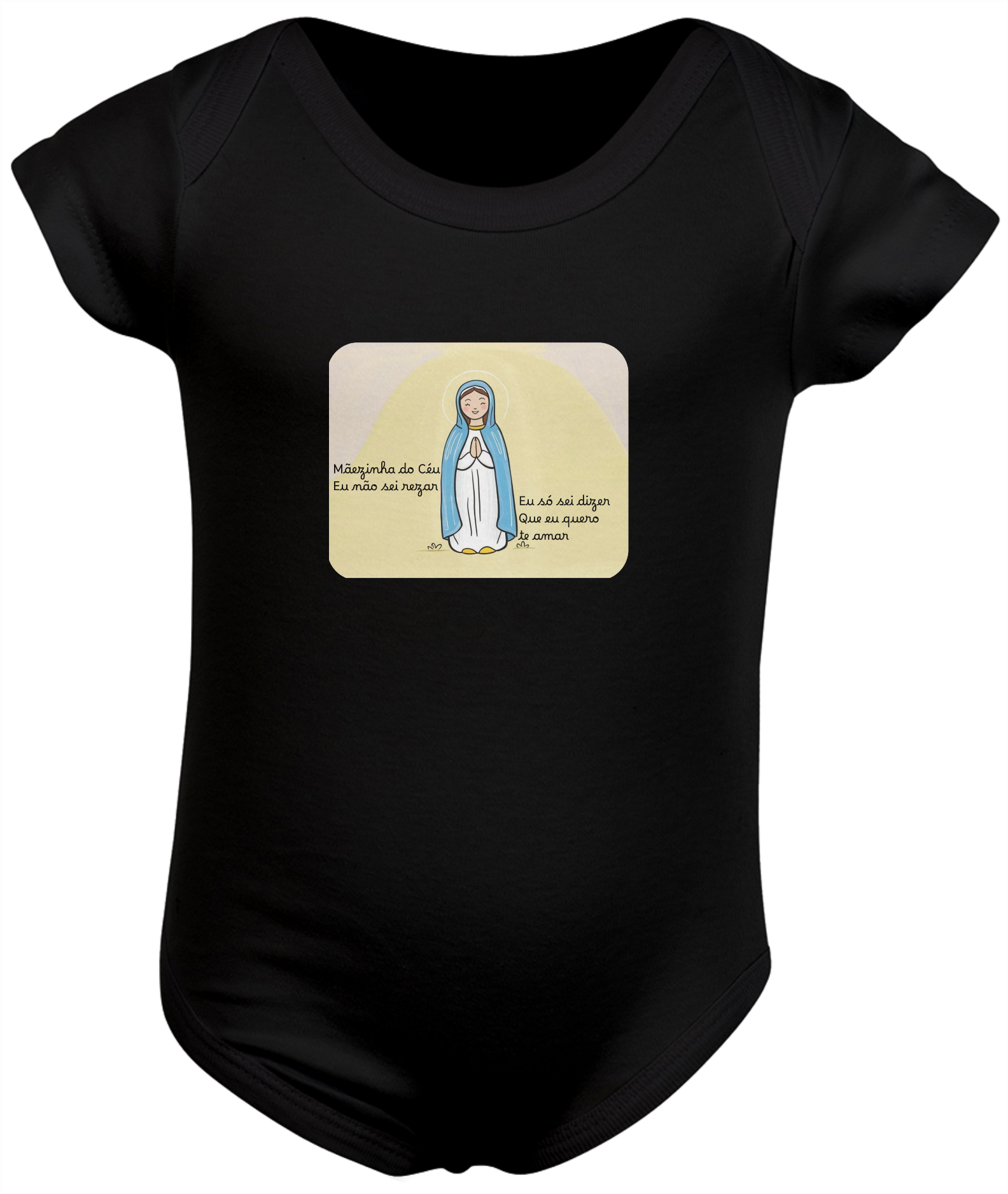 Nome do produto: Body infantil Mãezinha do Céu