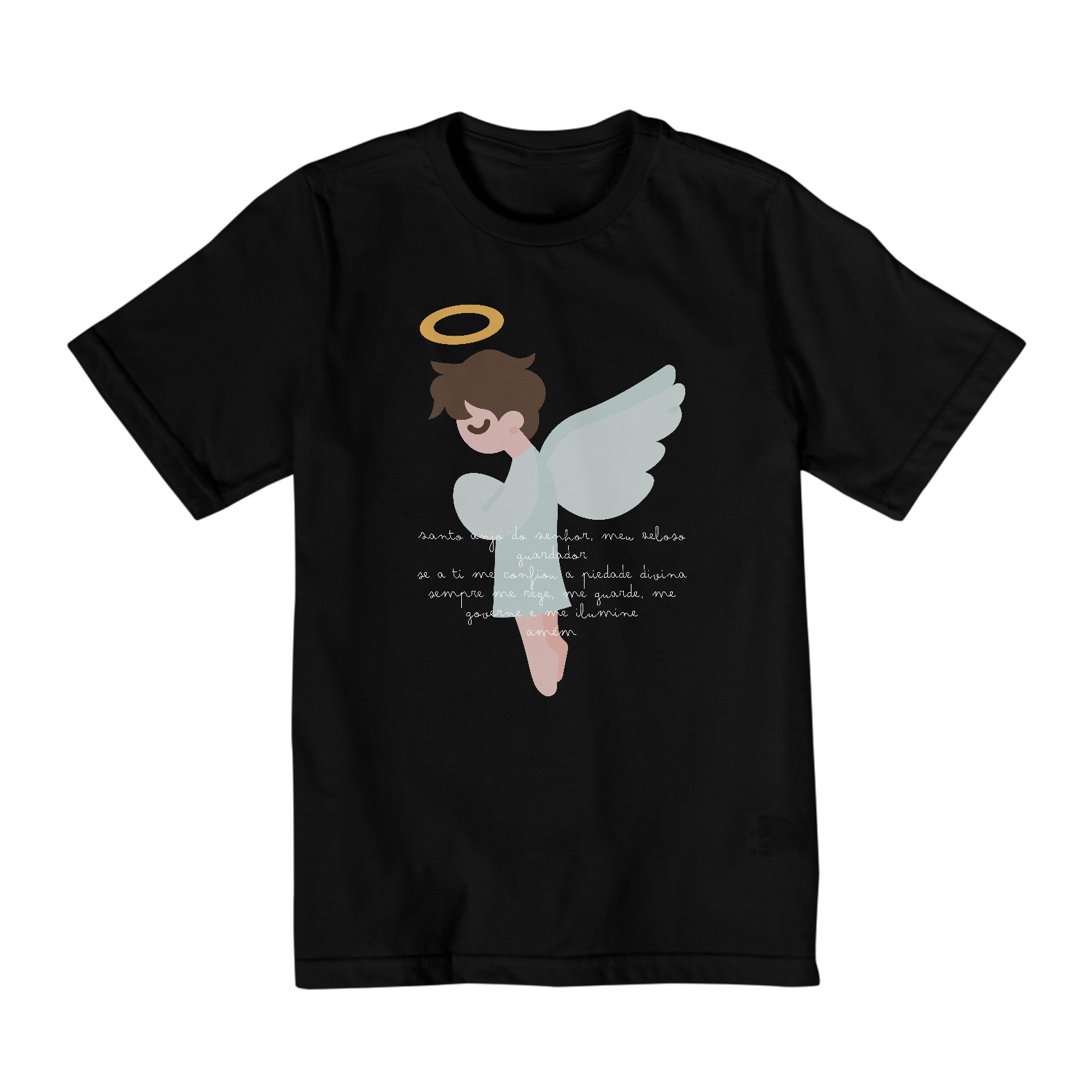 Nome do produto: Camiseta Infantil Santo Anjo
