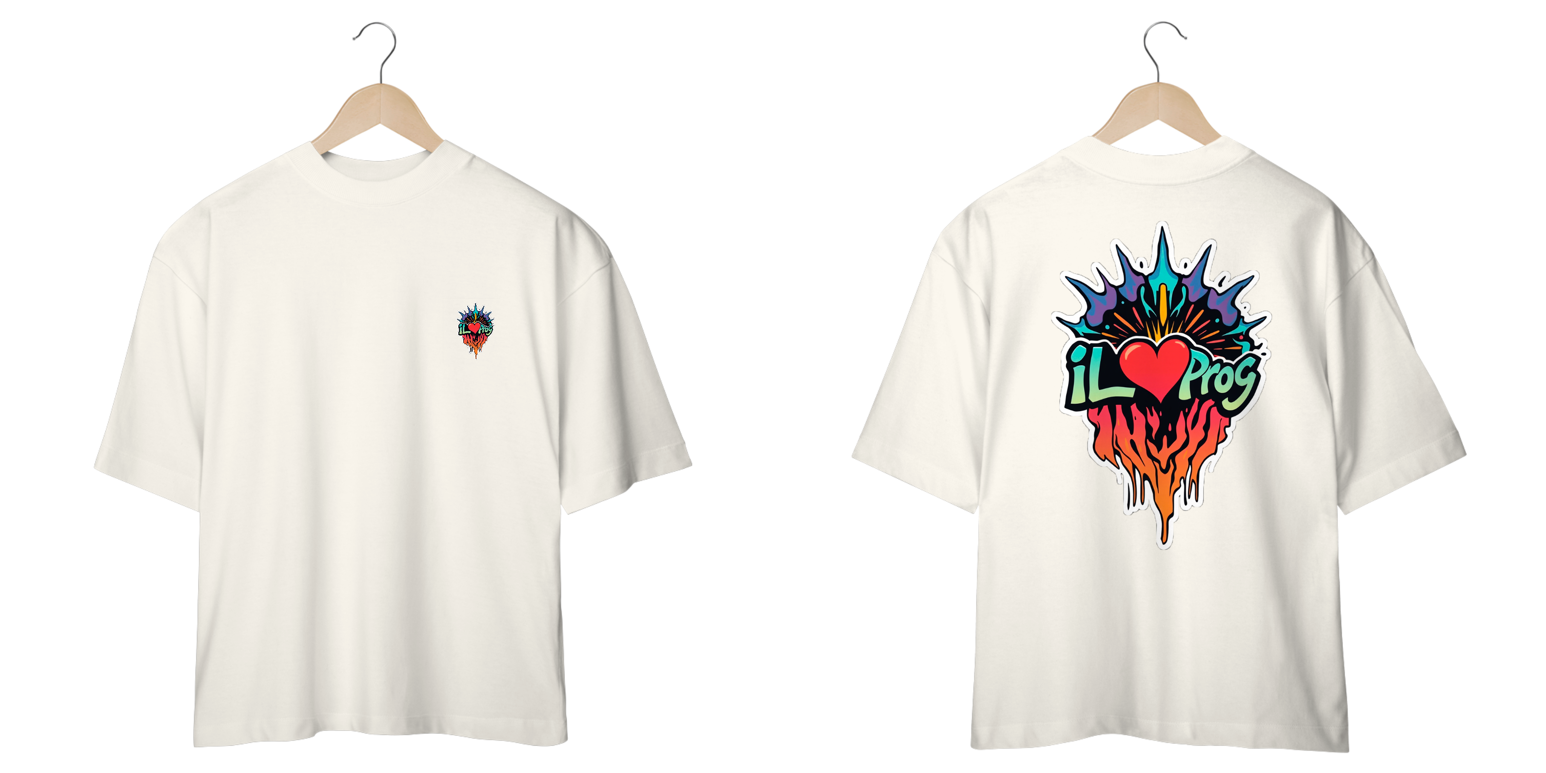 Nome do produto: Camiseta Rave Psytrance Oversized – IloveProg, Streetwear Premium