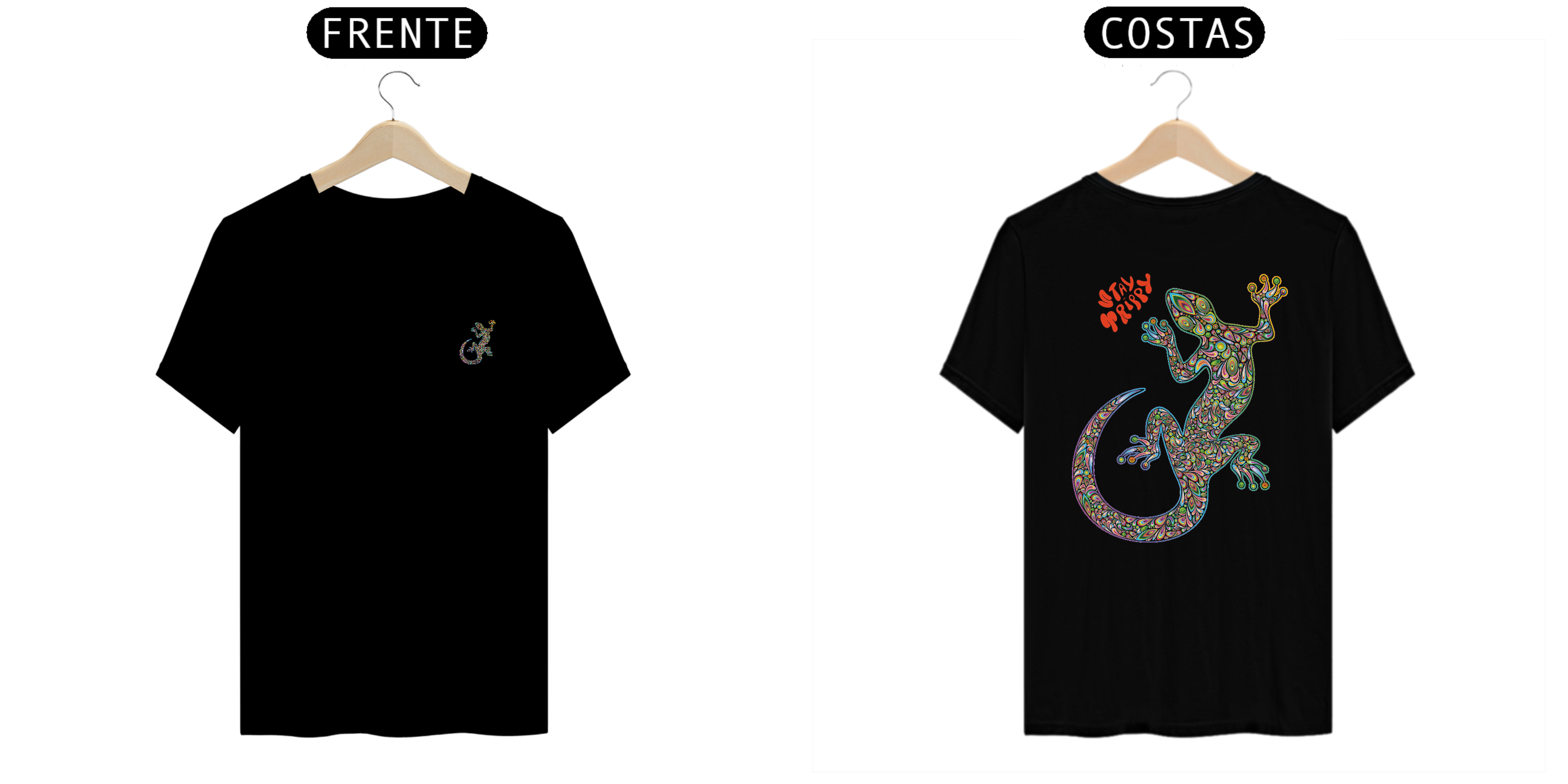 Nome do produto: Camiseta Quality Unissex Lagarto Psico – Psicodélico e Festival