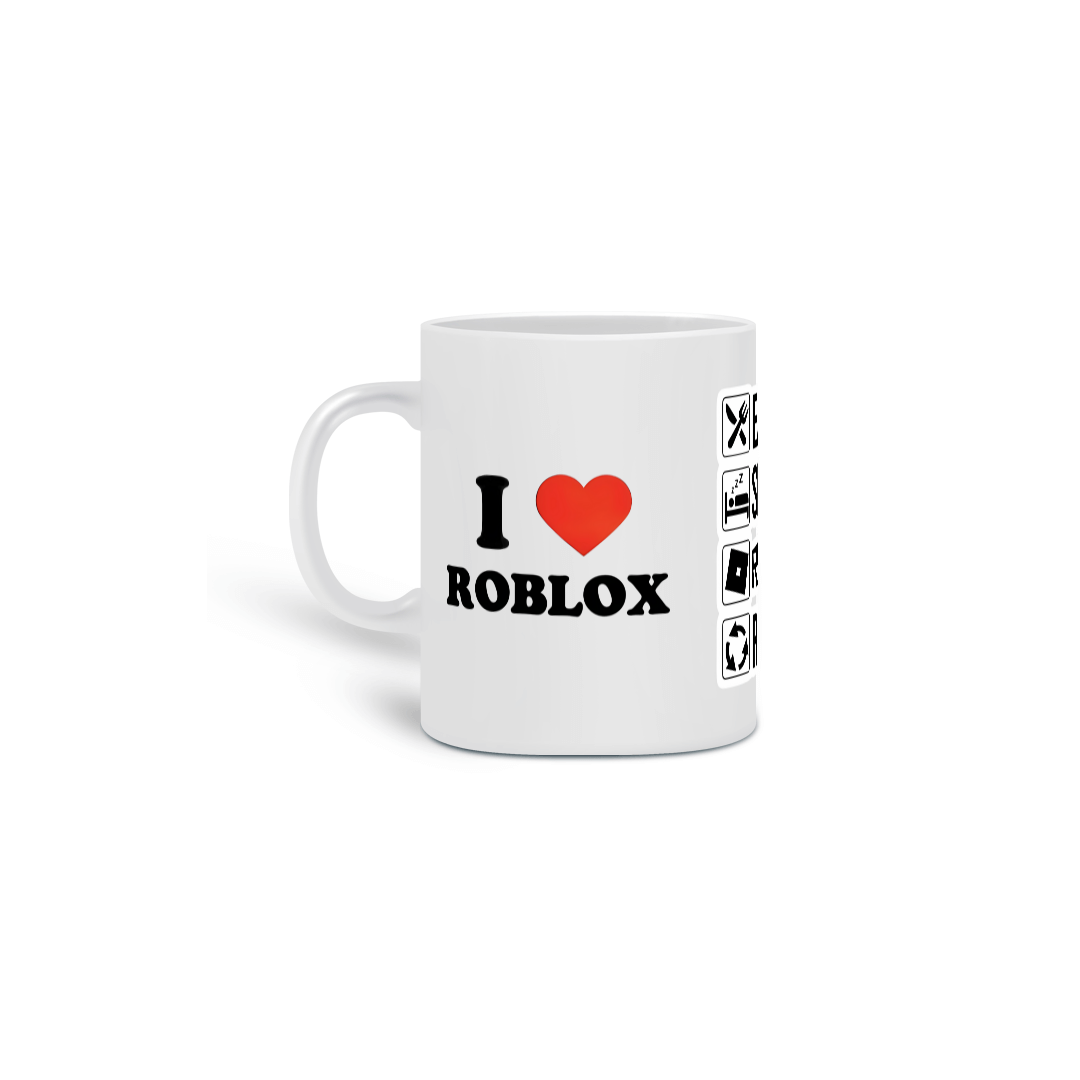 Nome do produto: Caneca I love Roblox