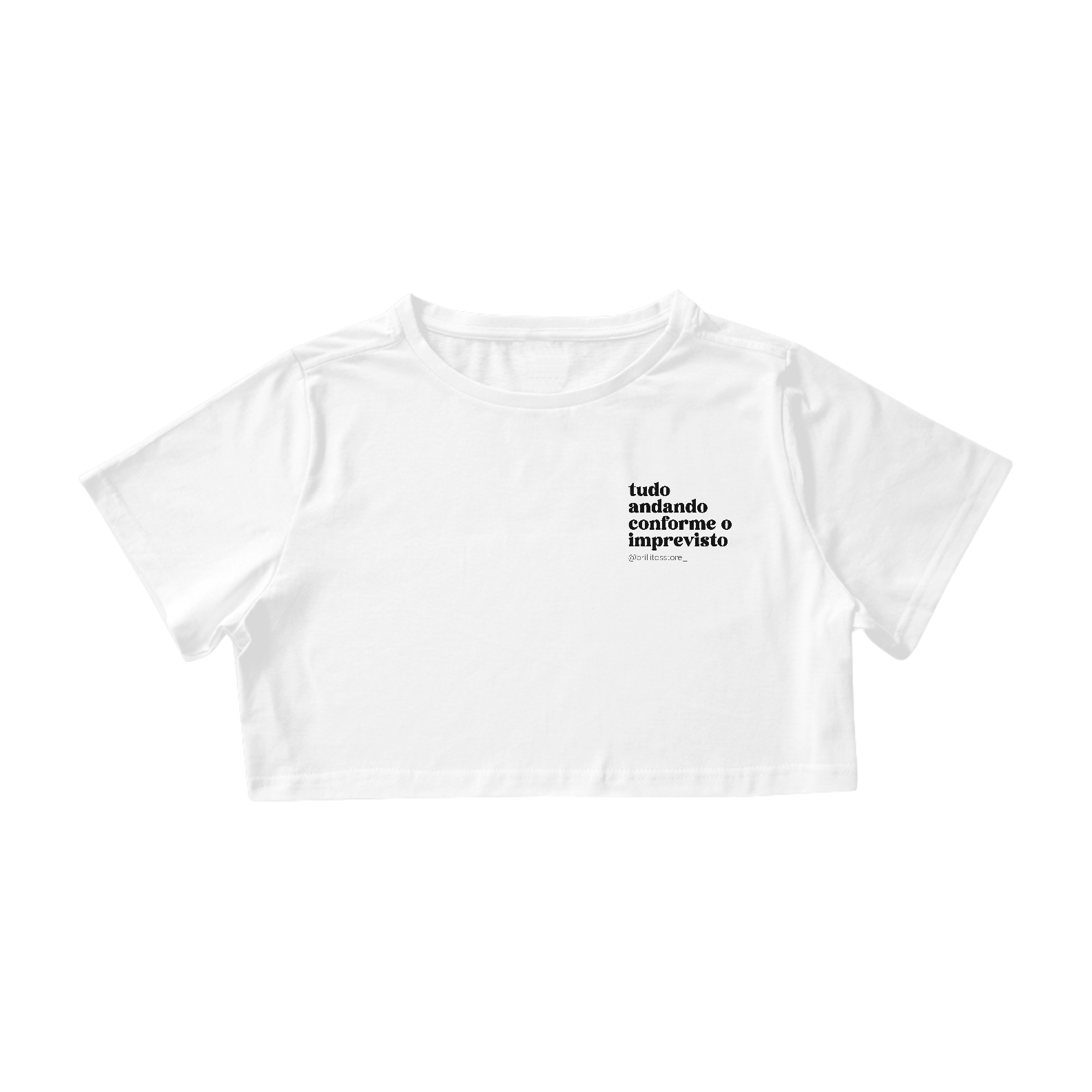 Nome do produto: Cropped - BRANCO - Imprevisto