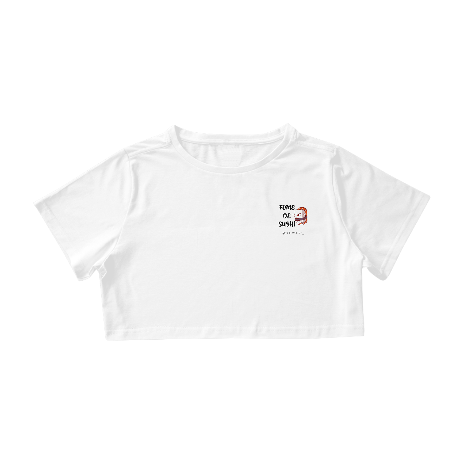 Nome do produto: Cropped - BRANCO - Fome de sushi