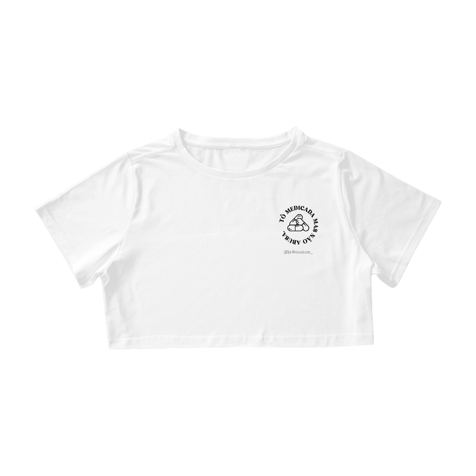 Nome do produto: Cropped - BRANCO - Medicada