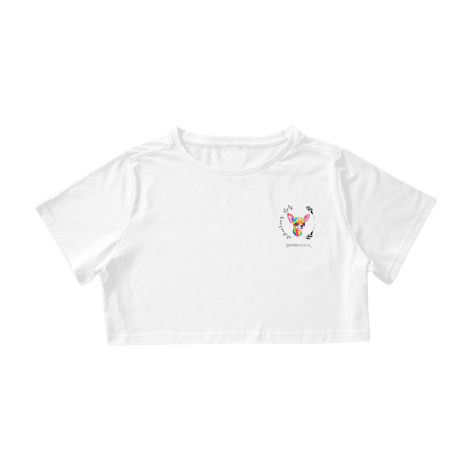 Nome do produto: Cropped - BRANCO - Chihuahuas Club