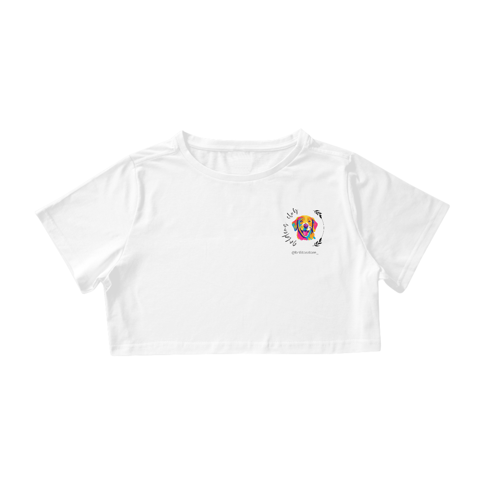 Nome do produto: Cropped - BRANCO - Goldens Club