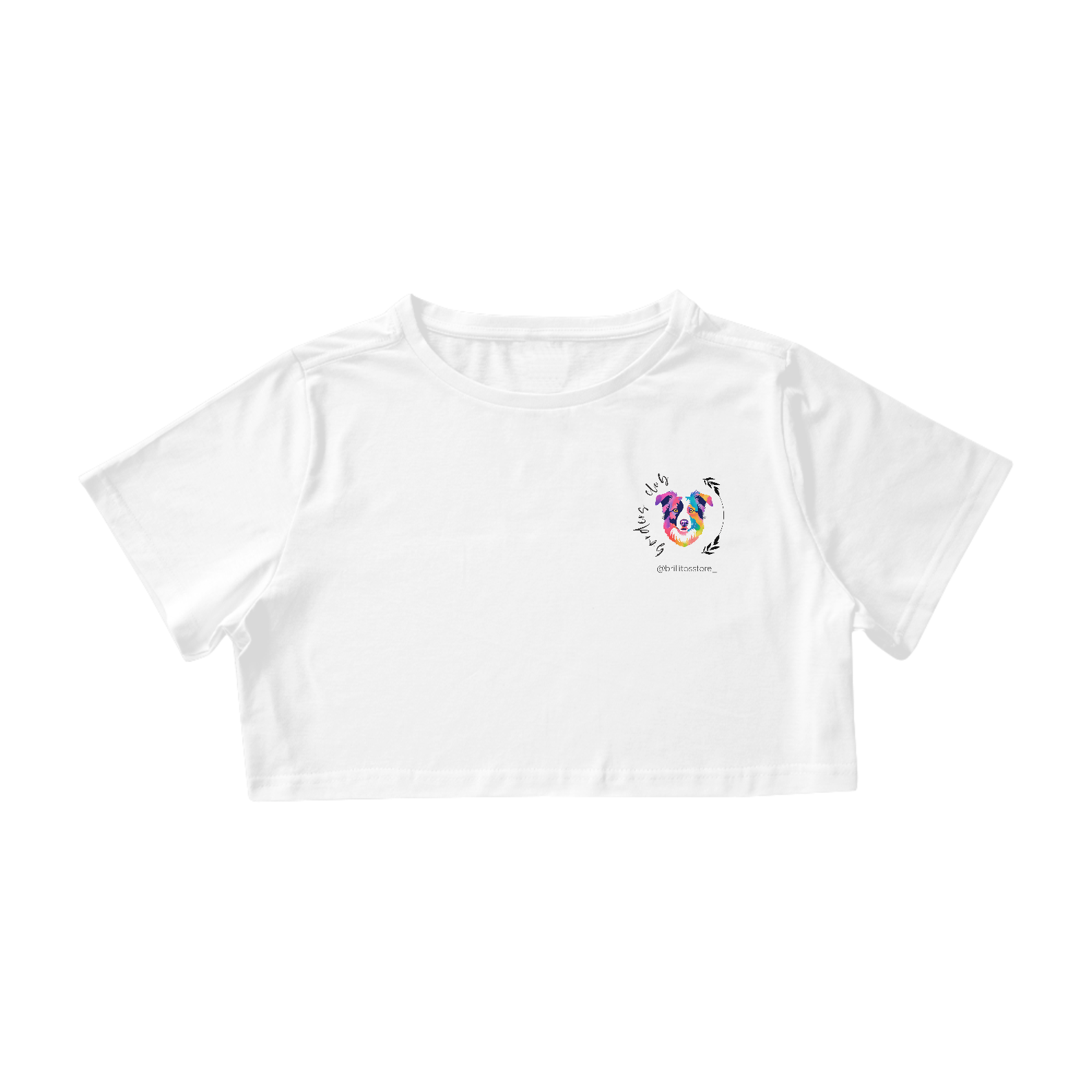 Nome do produto: Cropped - BRANCO - Borders Club