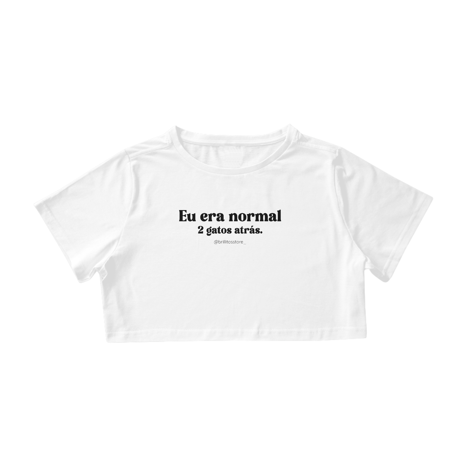 Nome do produto: Cropped - BRANCO - Normal 2 gatos atrás