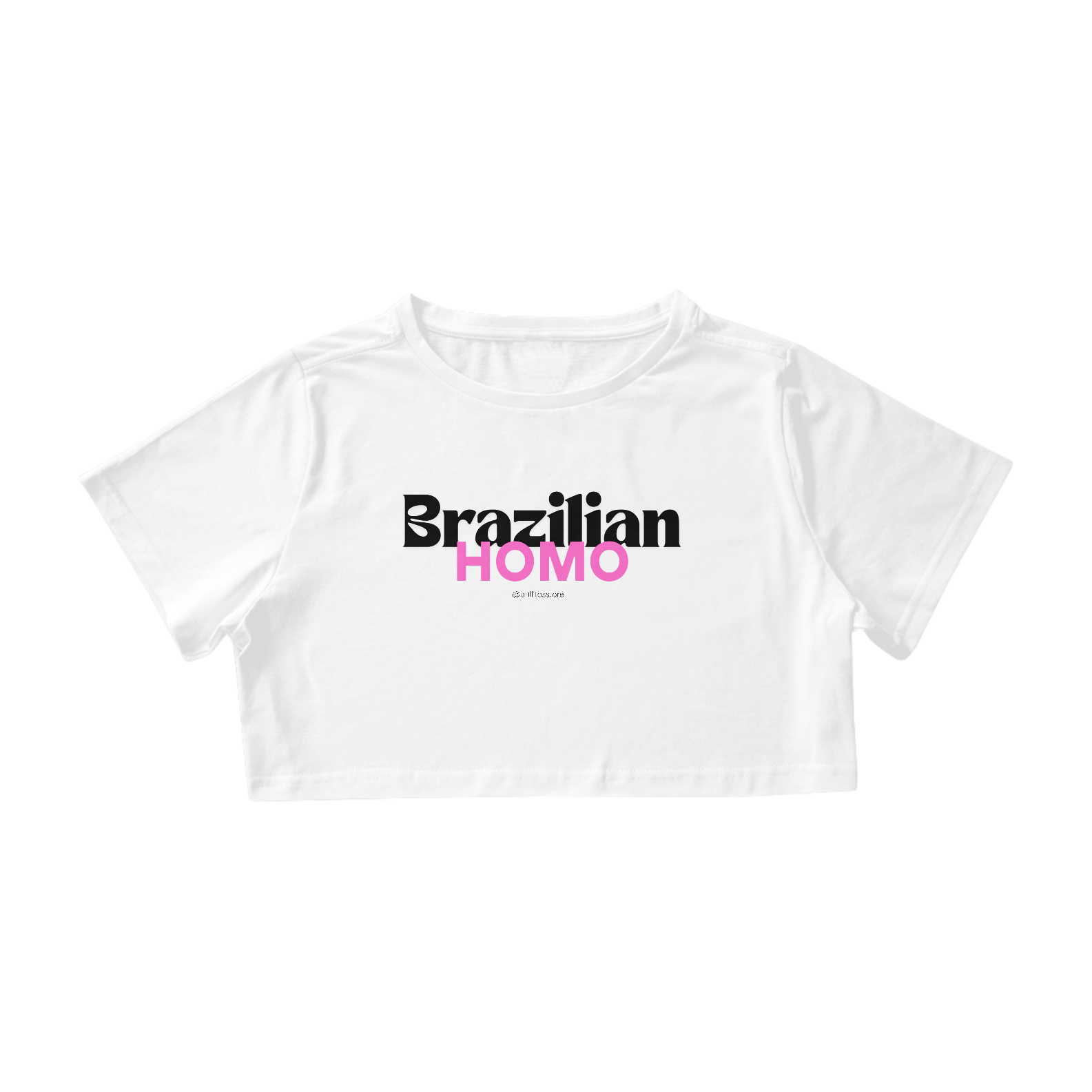 Nome do produto: Cropped - BRANCO - Brazilian HOMO