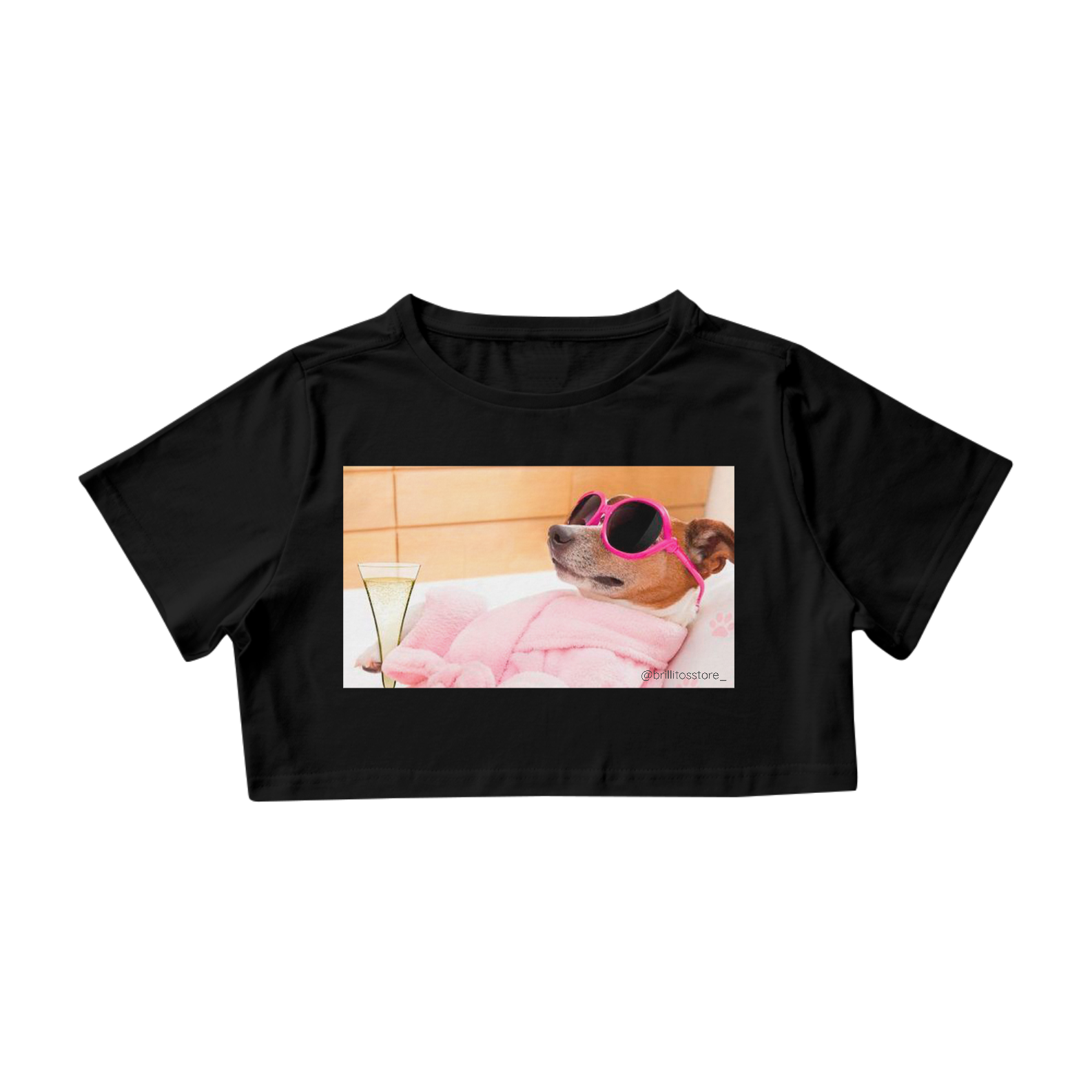 Nome do produto: Cropped - PRETO - Patricinha