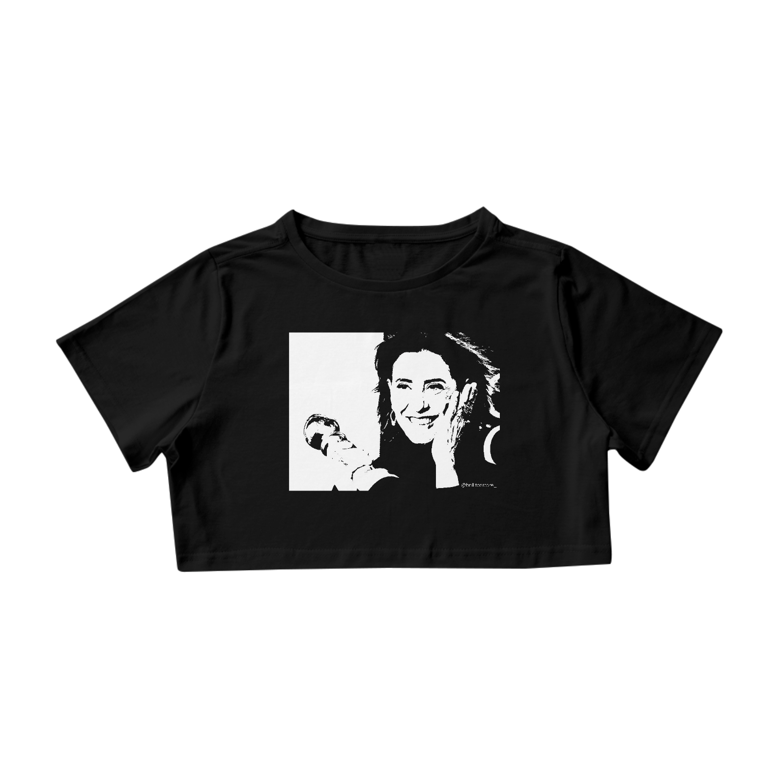 Nome do produto: Cropped - P&B - A vida presta