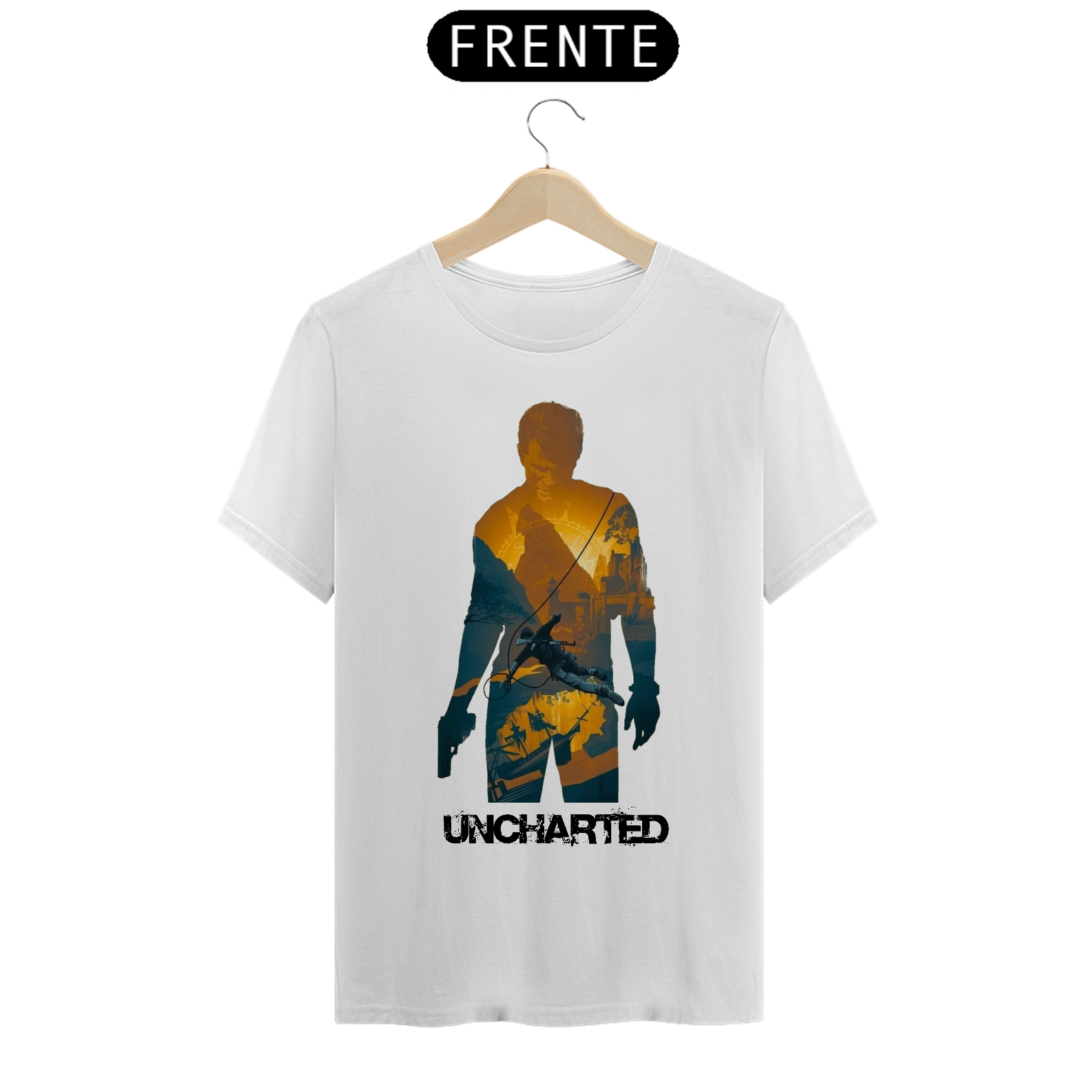 Nome do produto: Camiseta de Uncharted Nathan Drake
