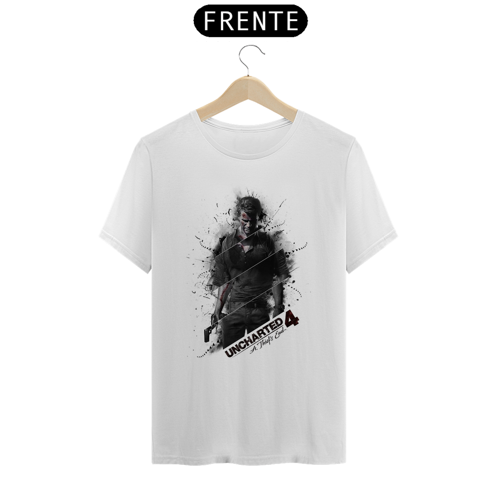 Nome do produto: Camiseta de Uncharted Nathan Drake