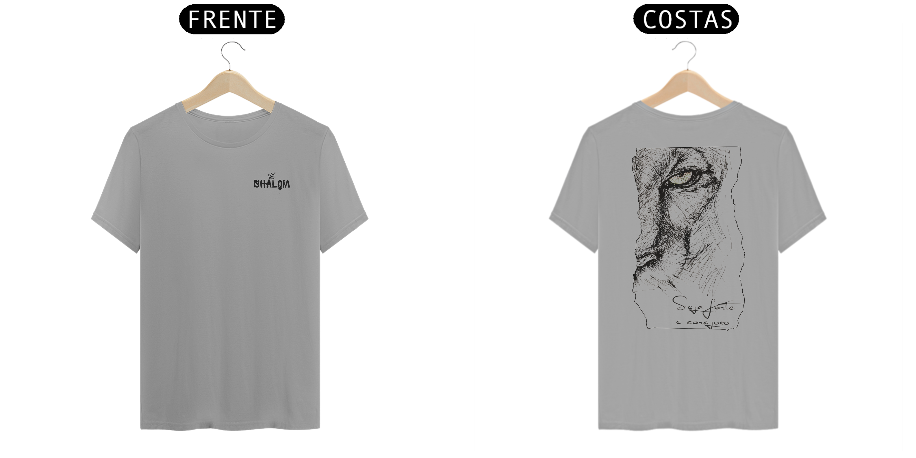 Nome do produto: Camisa Seja forte e corajoso 01 (T-shirt Quality)