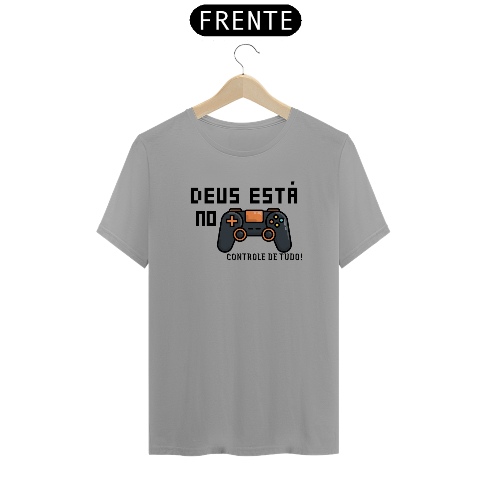 Nome do produto: Camisa Deus está no Controle (T-shirt Quality)
