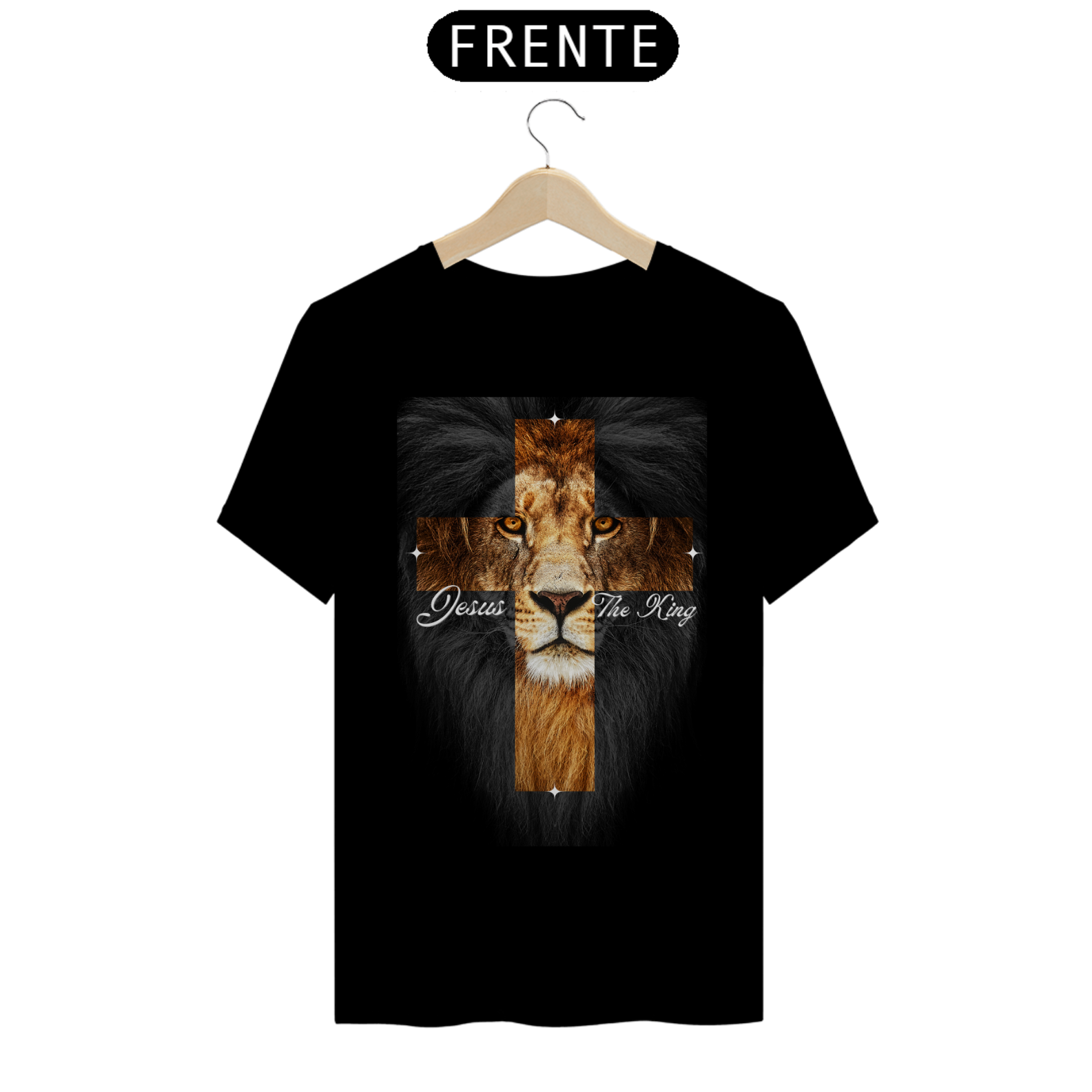 Nome do produto: Camisa JESUS The King (T-shirt Quality)
