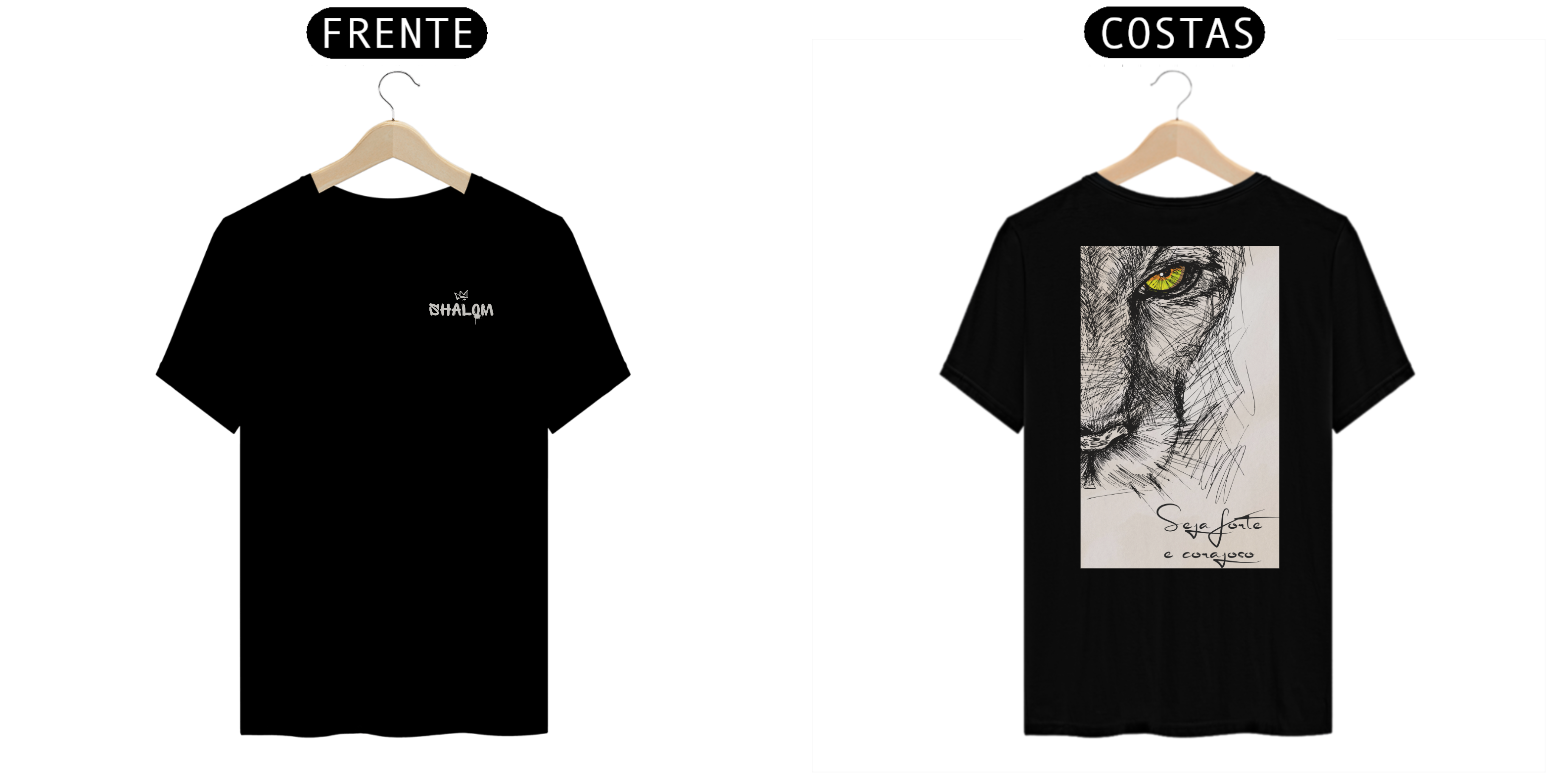 Nome do produto: Camisa Seja Forte e Corajoso (T-shirt Quality)