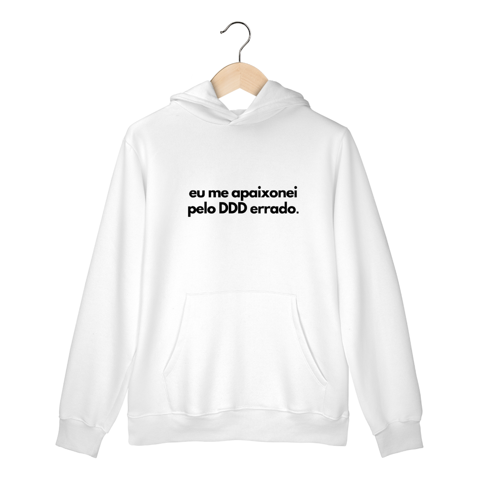 Nome do produto: EU ME APAIXONEI PELO DDD ERRADO - MOLETOM