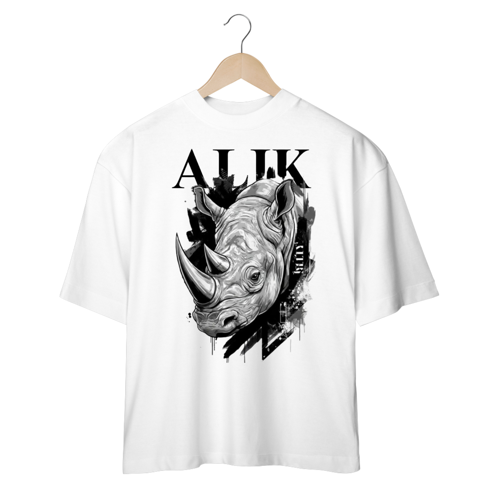 Nome do produto: Camiseta Oversized Rinoceronte Alik