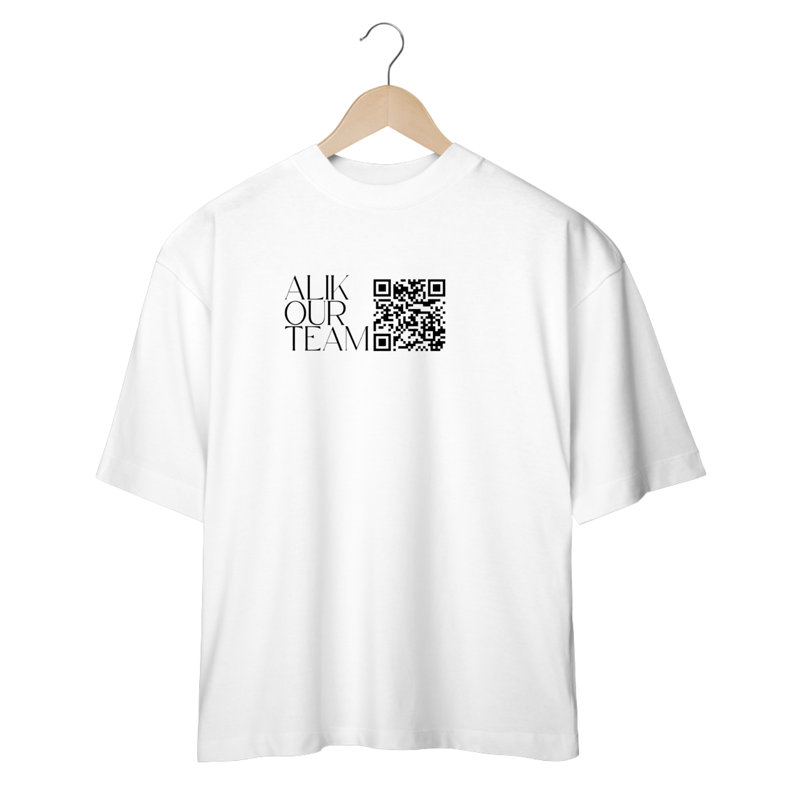 Nome do produto: Camiseta Oversized QRCode Alik