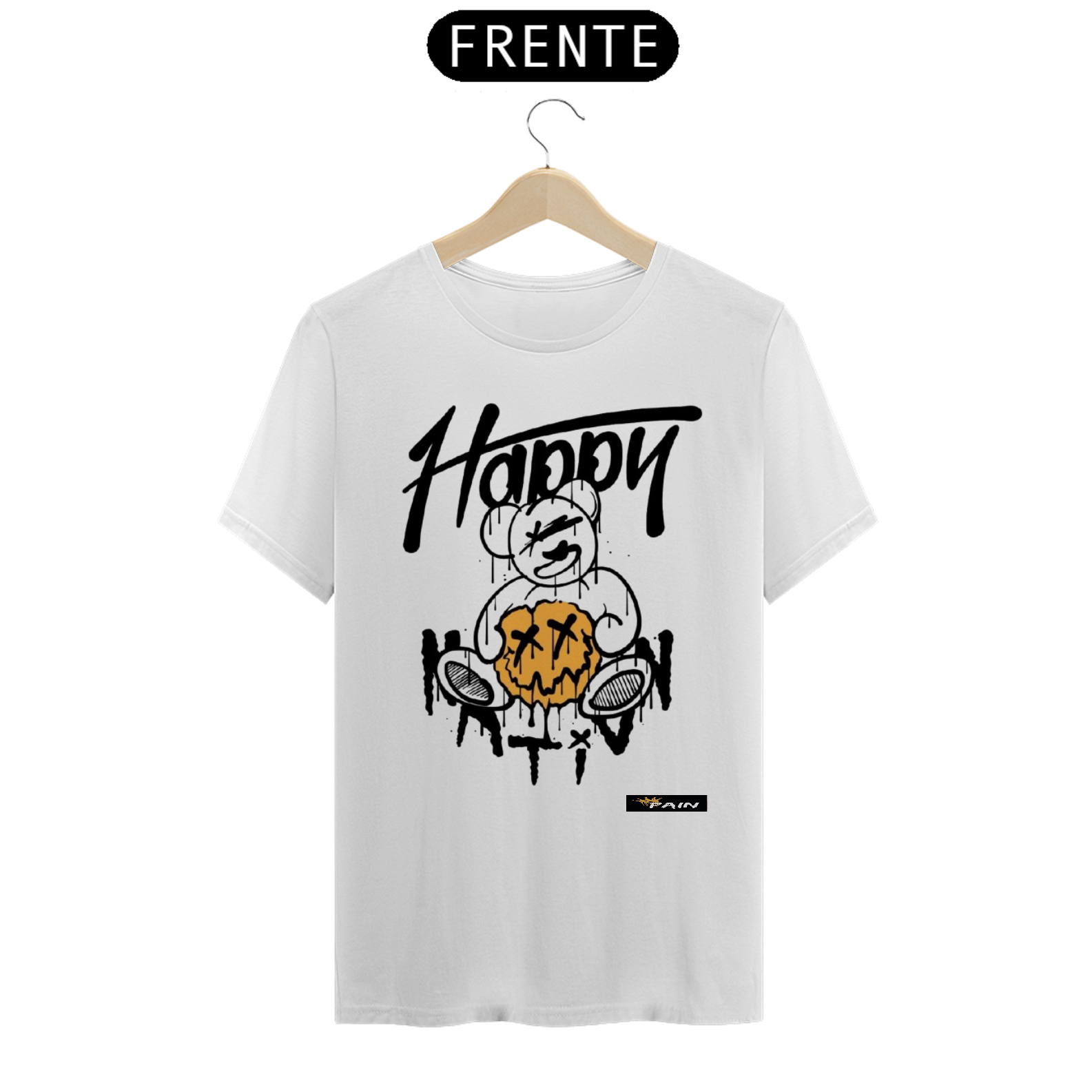 Nome do produto: camiseta steetwear happy