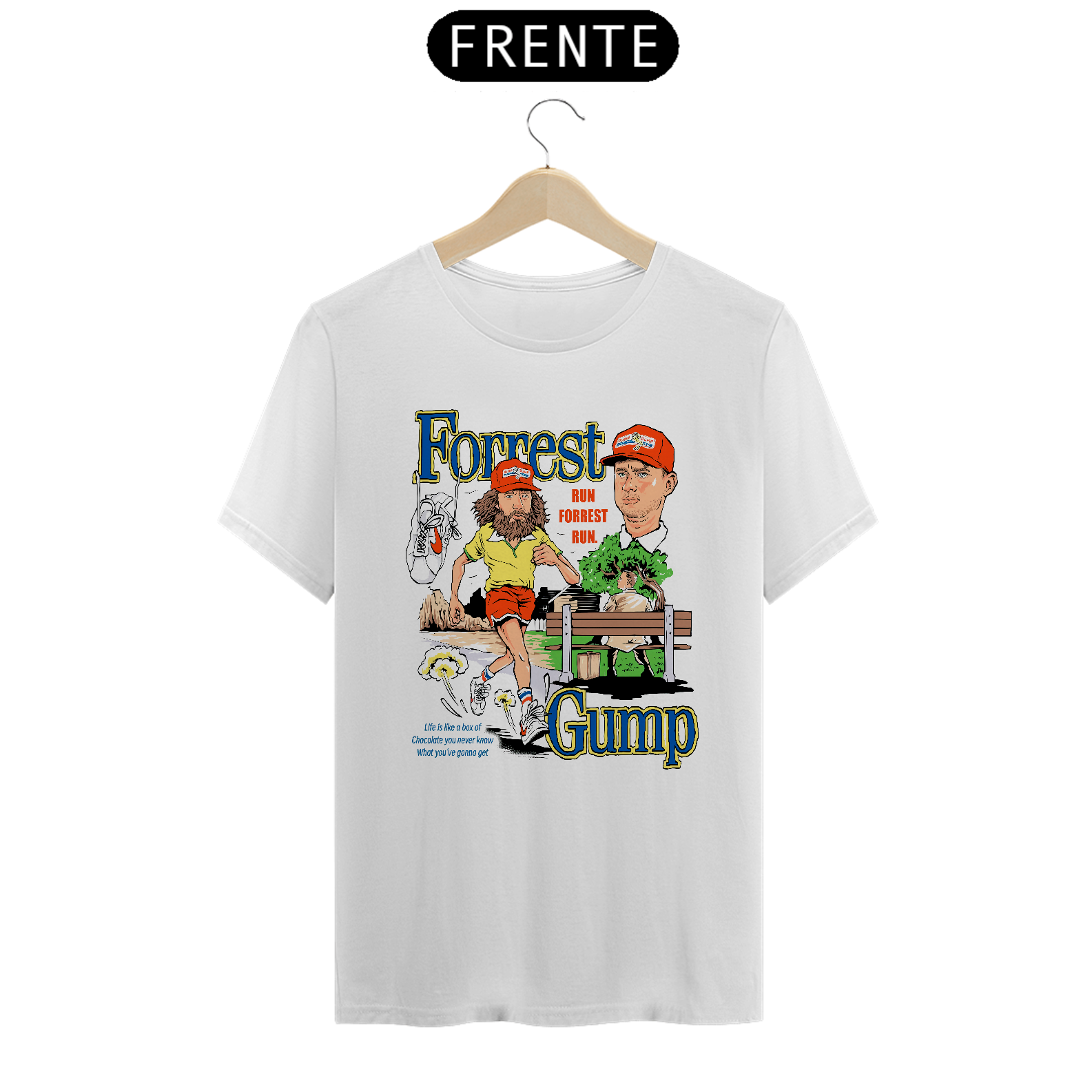 Camiseta Forrest Gump - Run Forrest Run