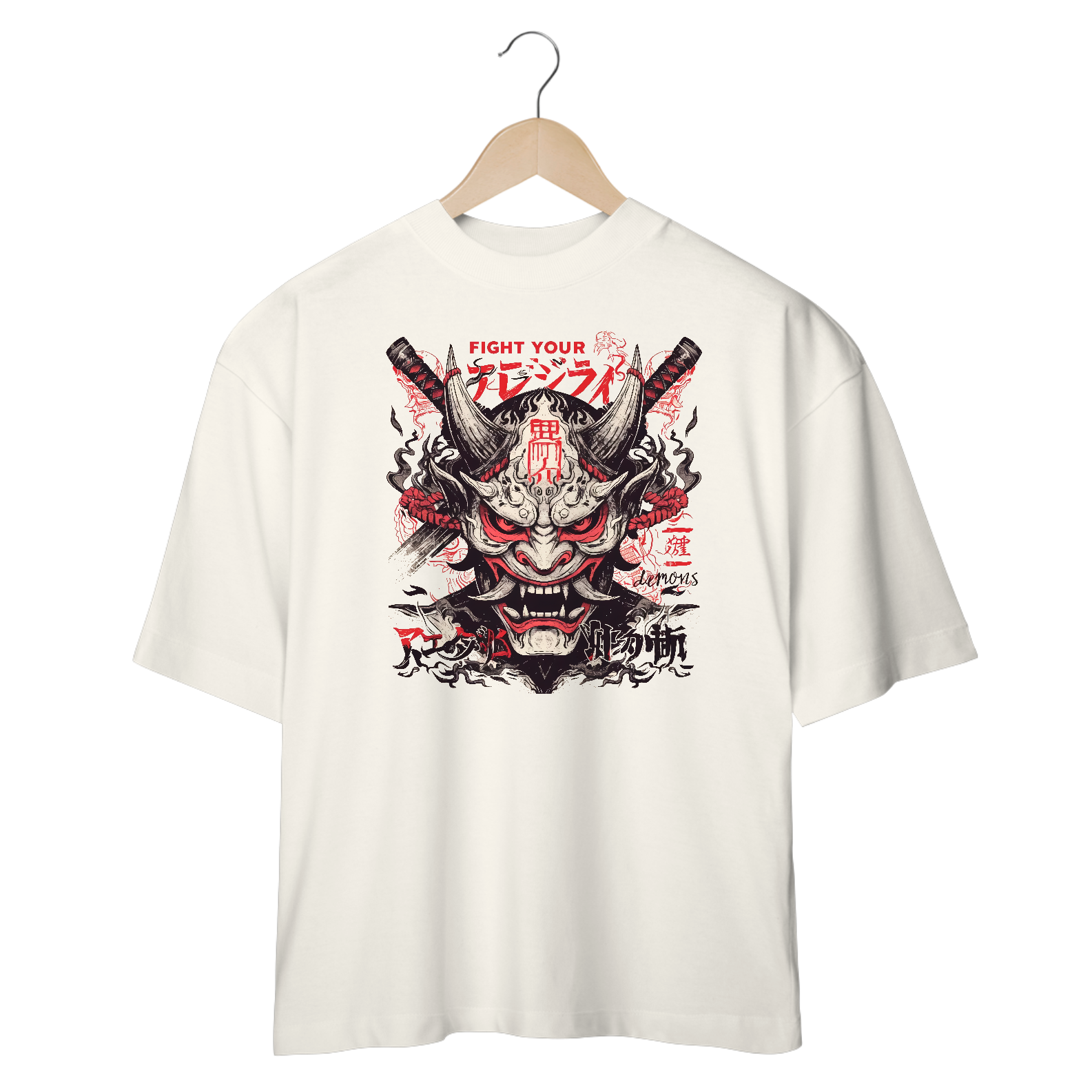 Camiseta Oversized - Fight Your Demons - Coleção Especial 