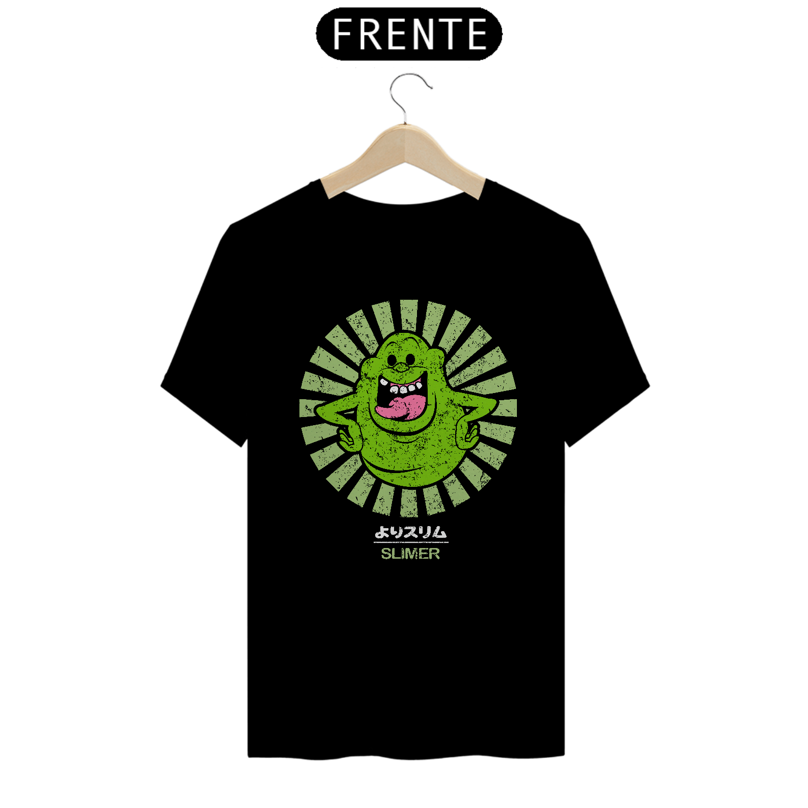 Camiseta Caça Fantasmas - Slimer