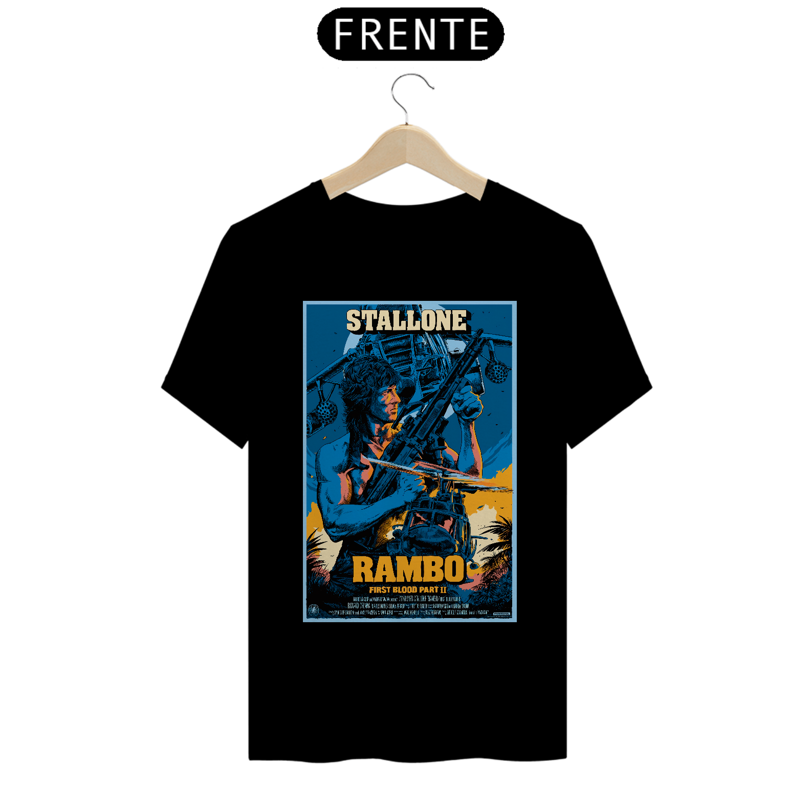 Camiseta Rambo II A Missão