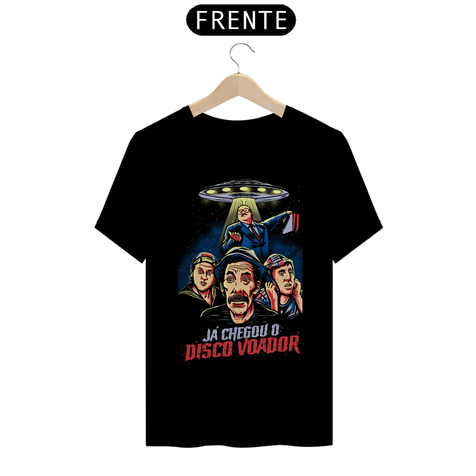 Camiseta Chaves - Já Chegou o Disco Voador